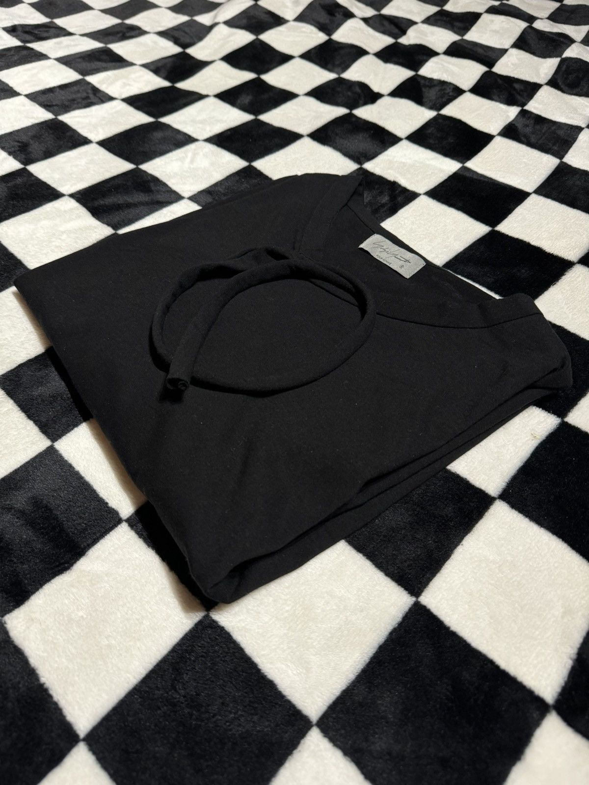 Yohji Yamamoto $483 POUR HOMME DROP SHOULDER STRING CORD HENLEY TEE T SHIRT Size US L / EU 52-54 / 3 - 5 Thumbnail