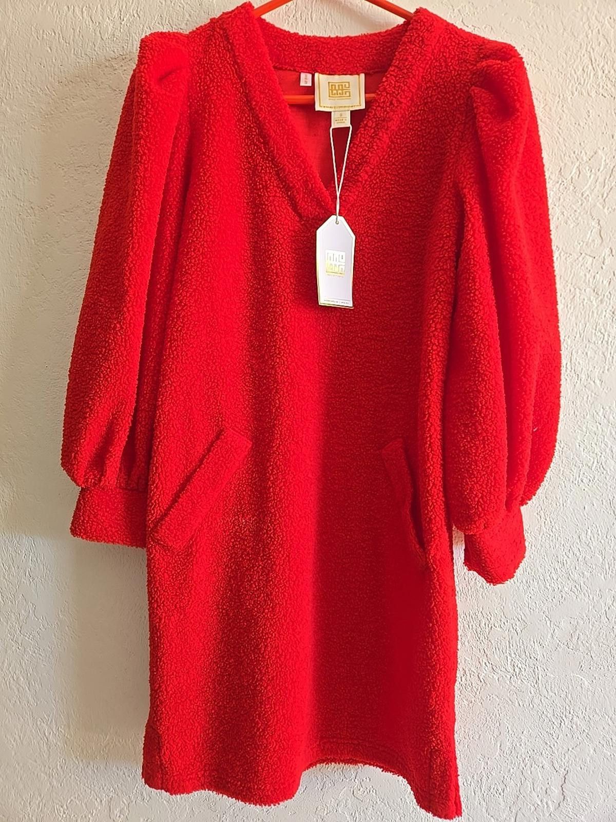 Other Emily McCarthy Julia Sweater Dress Sz Small Red Pullover NWT Size S / US 4 / IT 40 - 1 Thumbnail