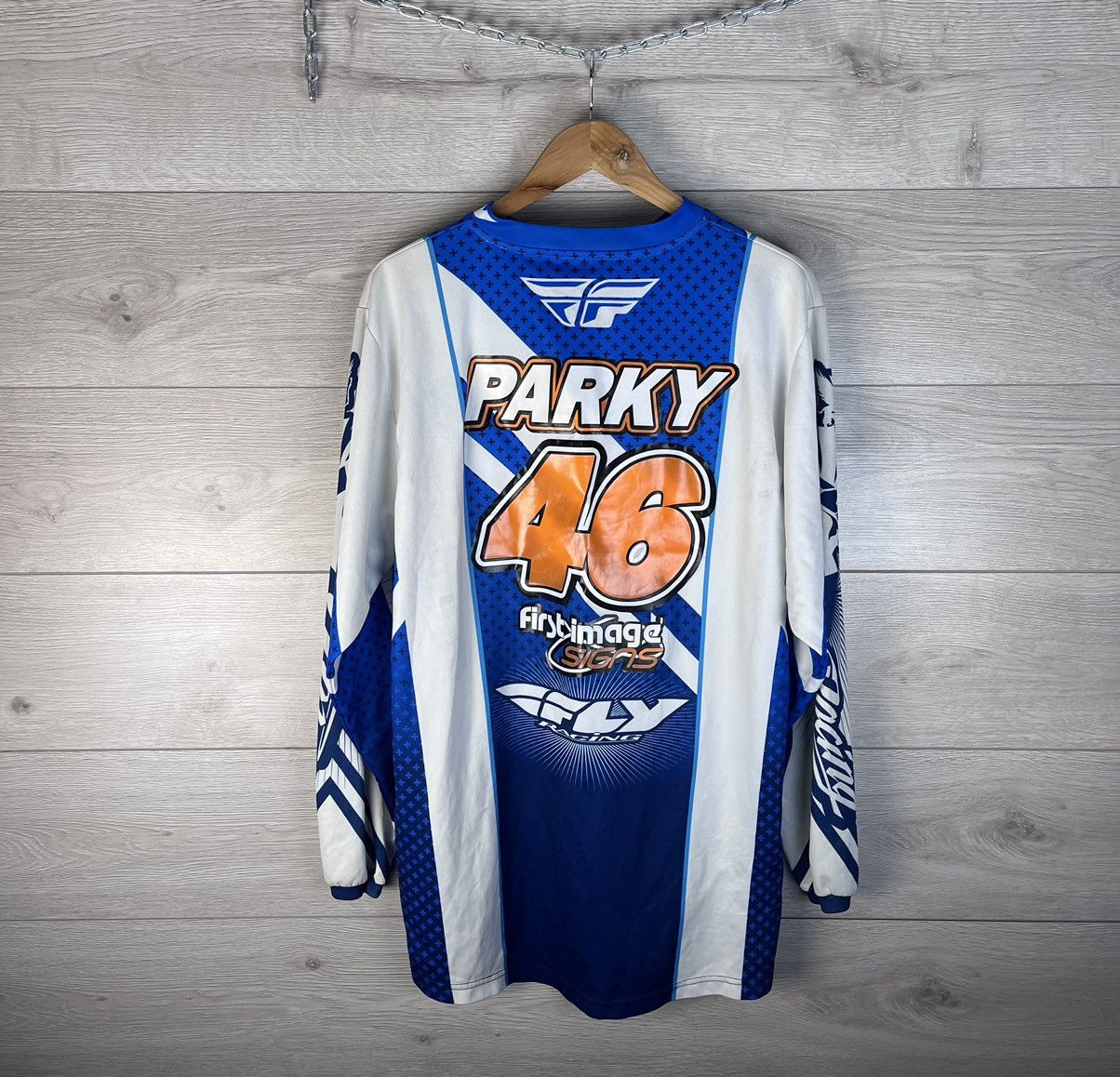 Other Racer motorcycle racing Moto T-shirt jersey size L Parky #46 Size US L / EU 52-54 / 3 - 15 Thumbnail