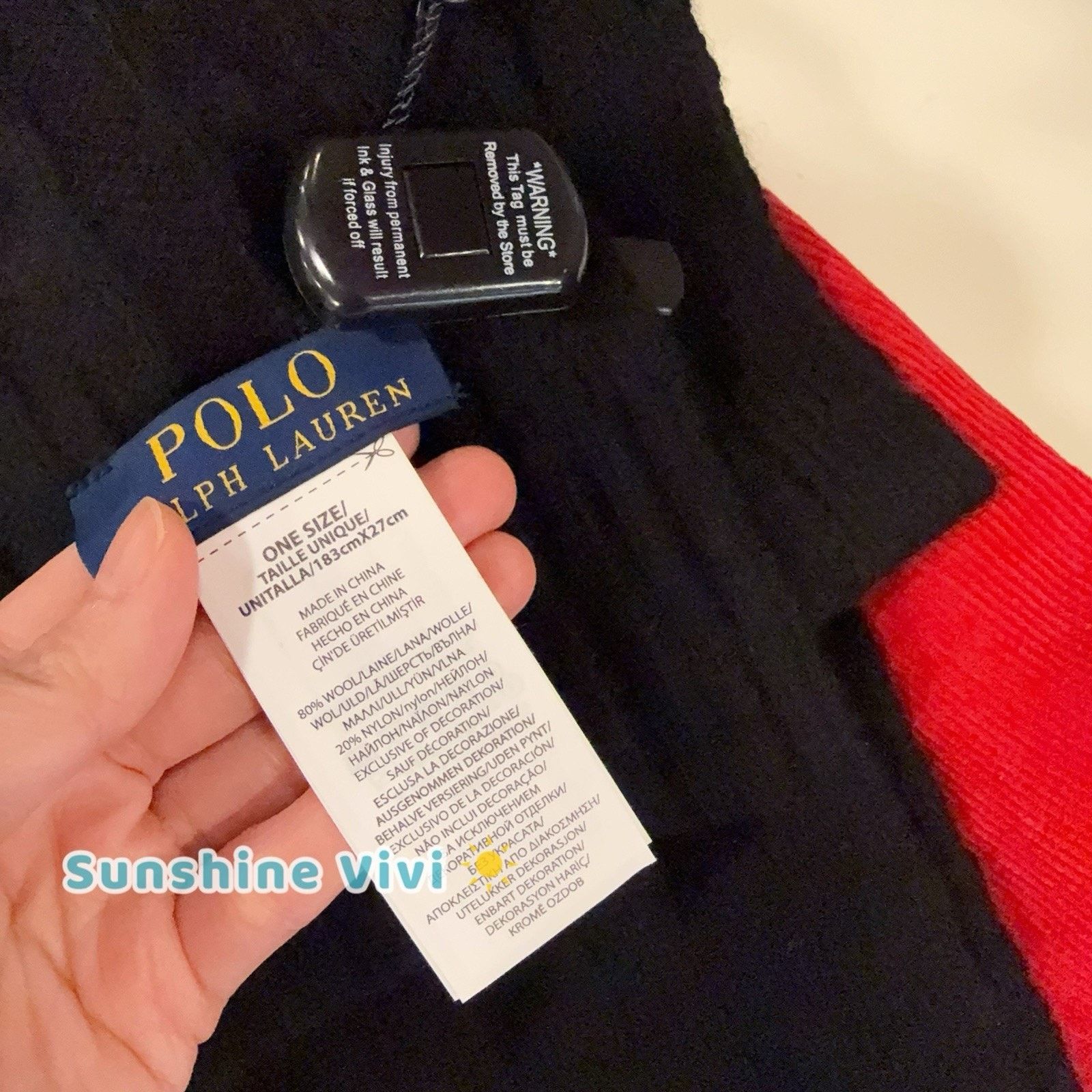 Polo Ralph Lauren NWT Ralph Lauren Collectable Black Teddy Bear Scarf Wool Size ONE SIZE - 3 Thumbnail