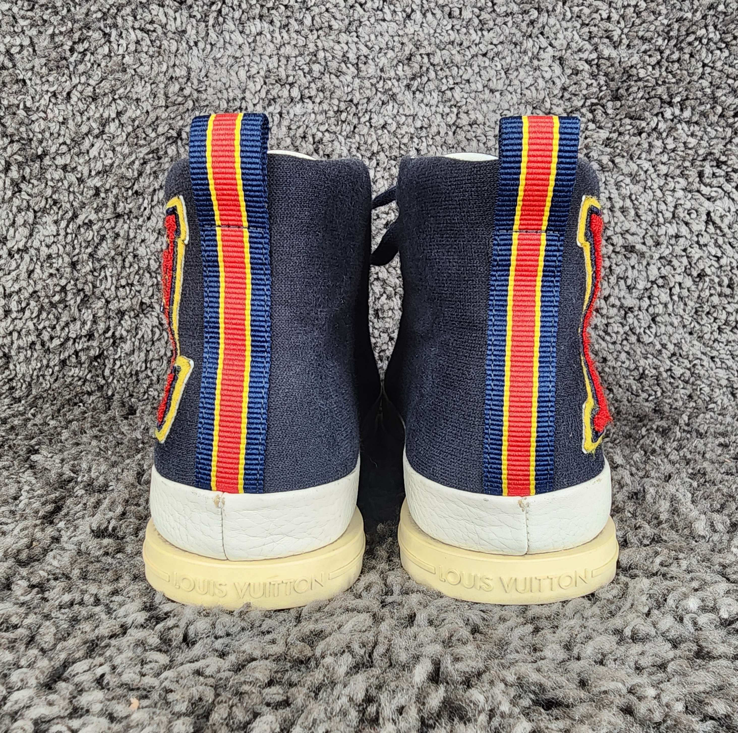 Louis Vuitton Louis Vuitton Fastball navy Hi top sneakers Size US 7 / EU 40 - 3 Thumbnail