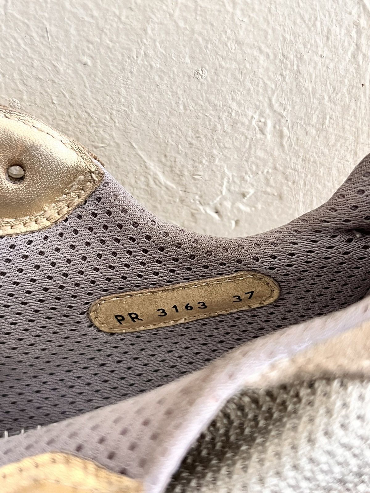 Prada Americas Cup Gold-mesh Sneakers Size US 7 / IT 37 - 7 Thumbnail