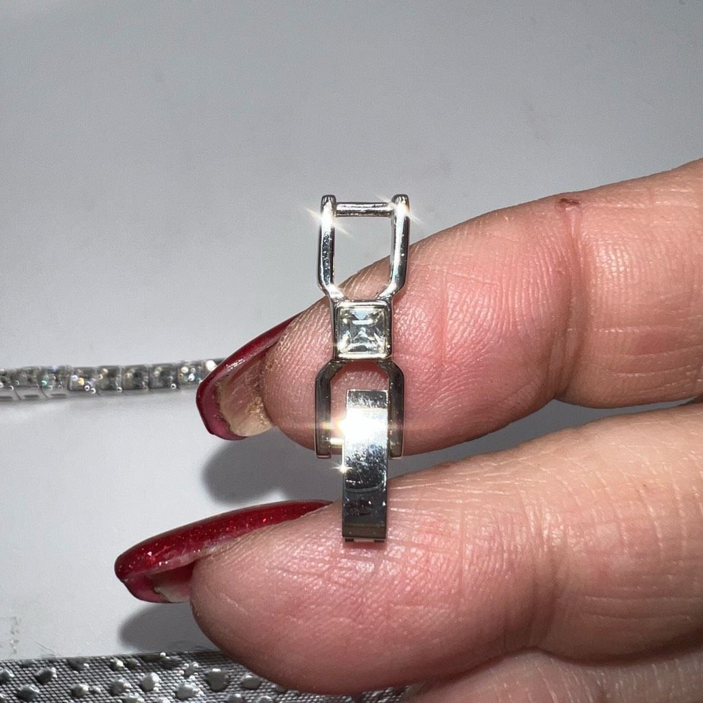 Swarovski Swarovski Princess Cut Tennis Bracelet with Extender Size ONE SIZE - 5 Thumbnail