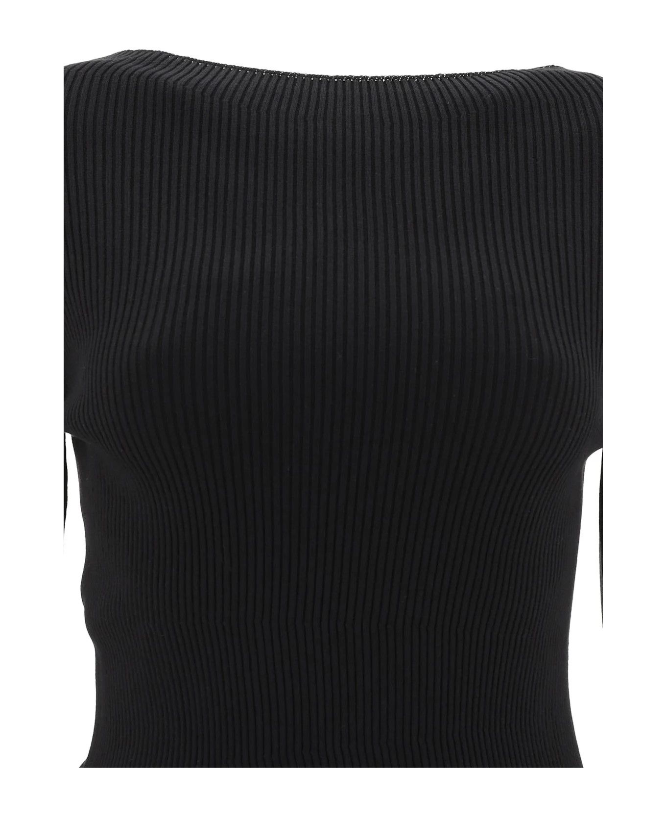 Rick Owens o1y0126 Crewneck Sweater in Black Size XS / US 0-2 / IT 36-38 - 3 Thumbnail