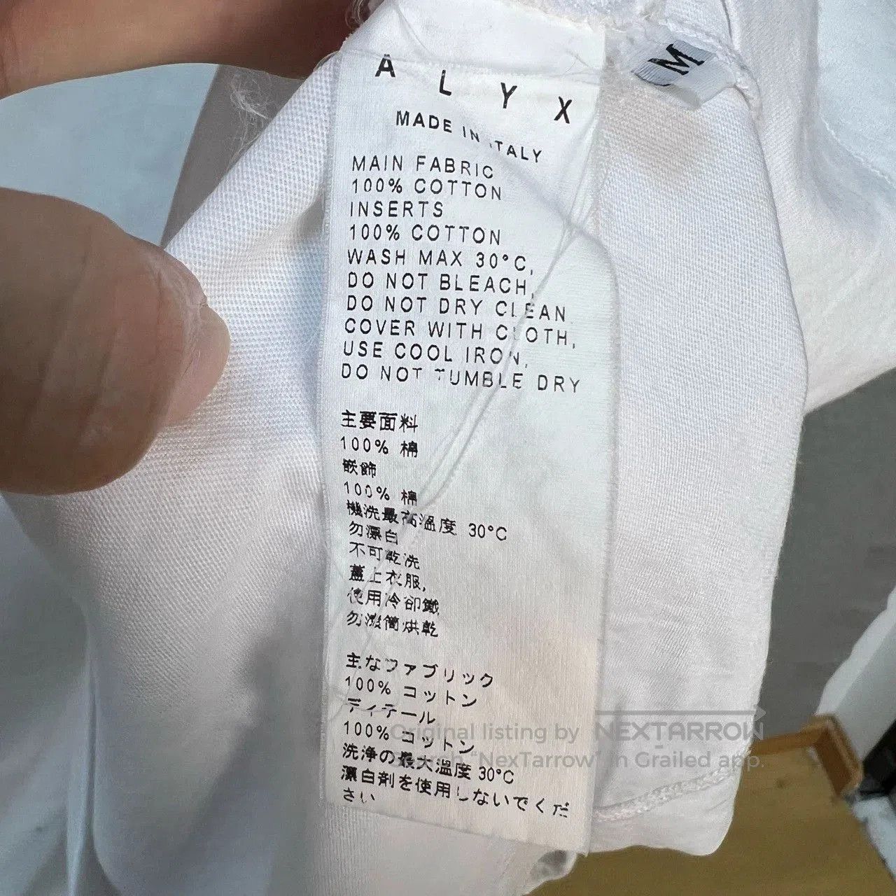 1017 ALYX 9SM alyx white hooded sweatshirt with printed logo. Size US L / EU 52-54 / 3 - 4 Thumbnail