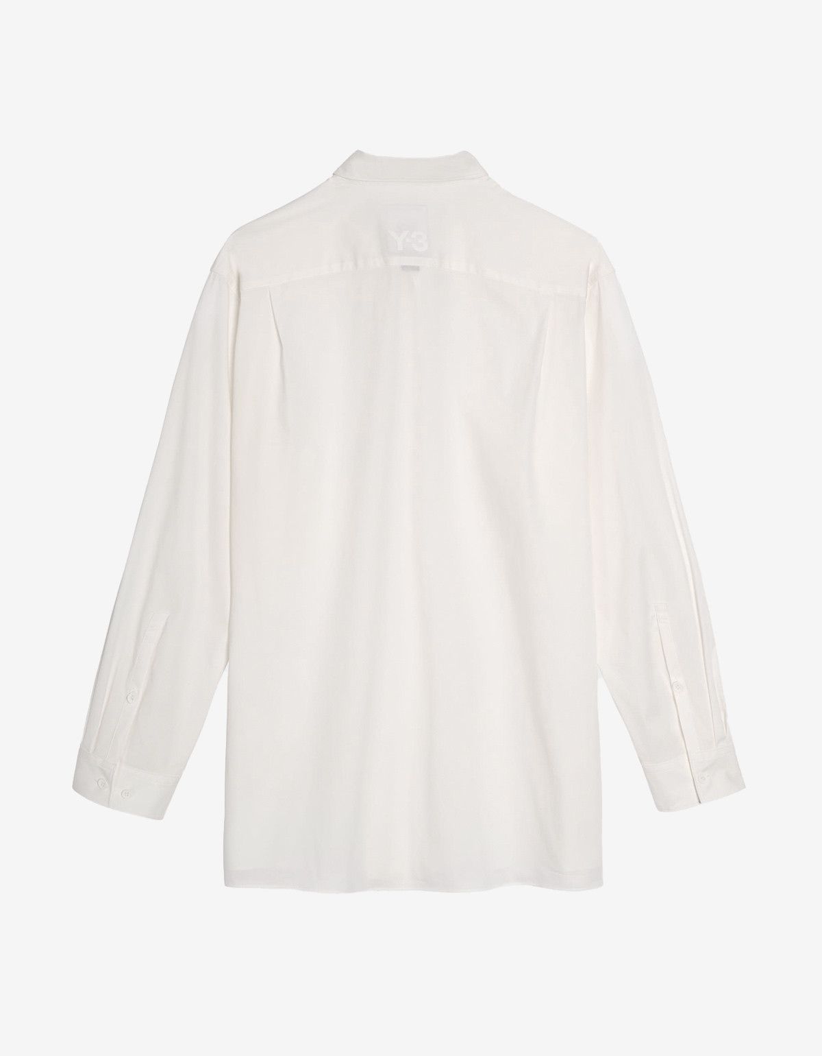 Y-3 Y-3 White Pleated Pocket Shirt Size US M / EU 48-50 / 2 - 2 Thumbnail