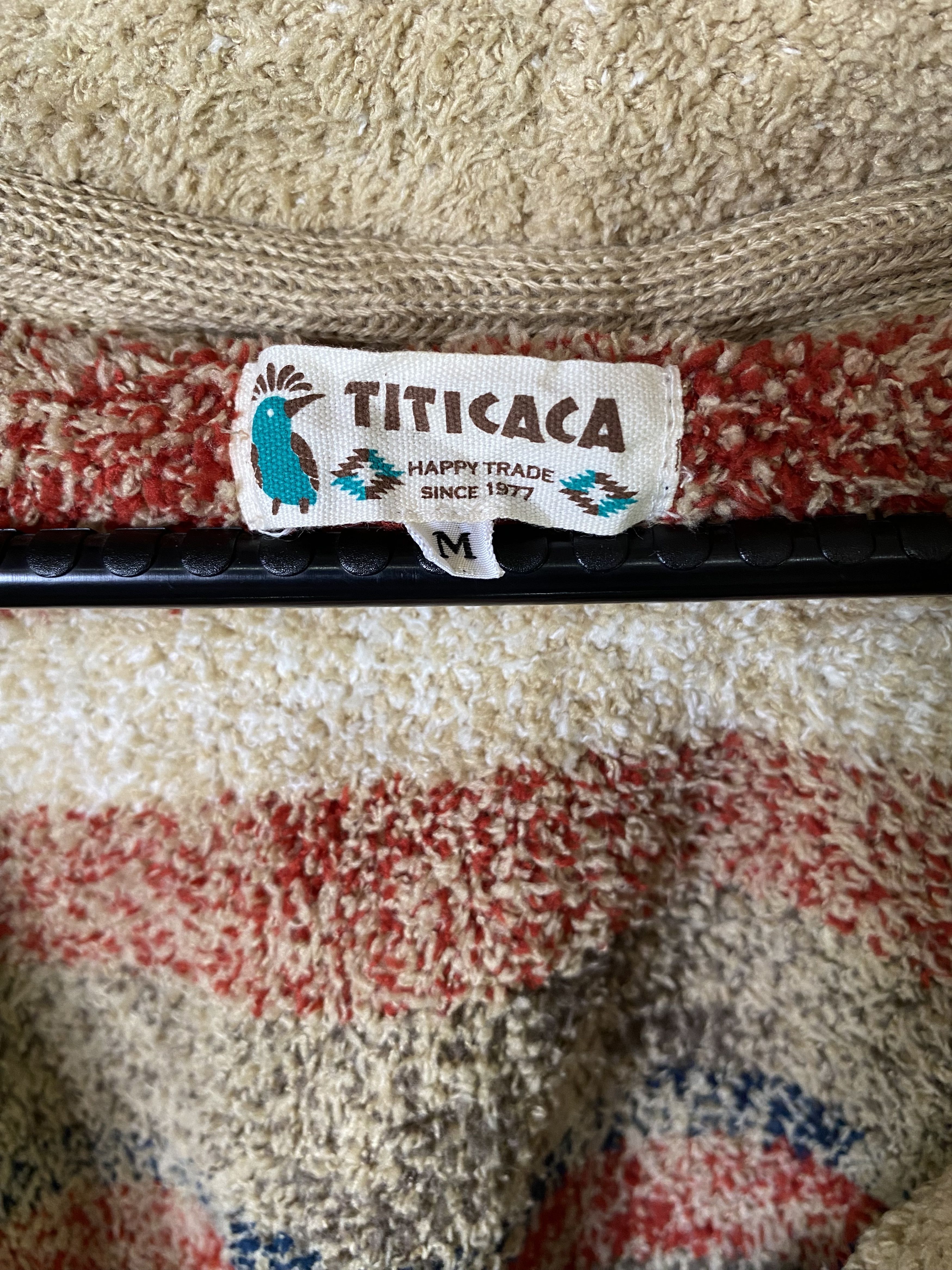 Retrofit Titicaca navajo aztec shawl collar deep pile fleece jacket Size US XS / EU 42 / 0 - 6 Thumbnail