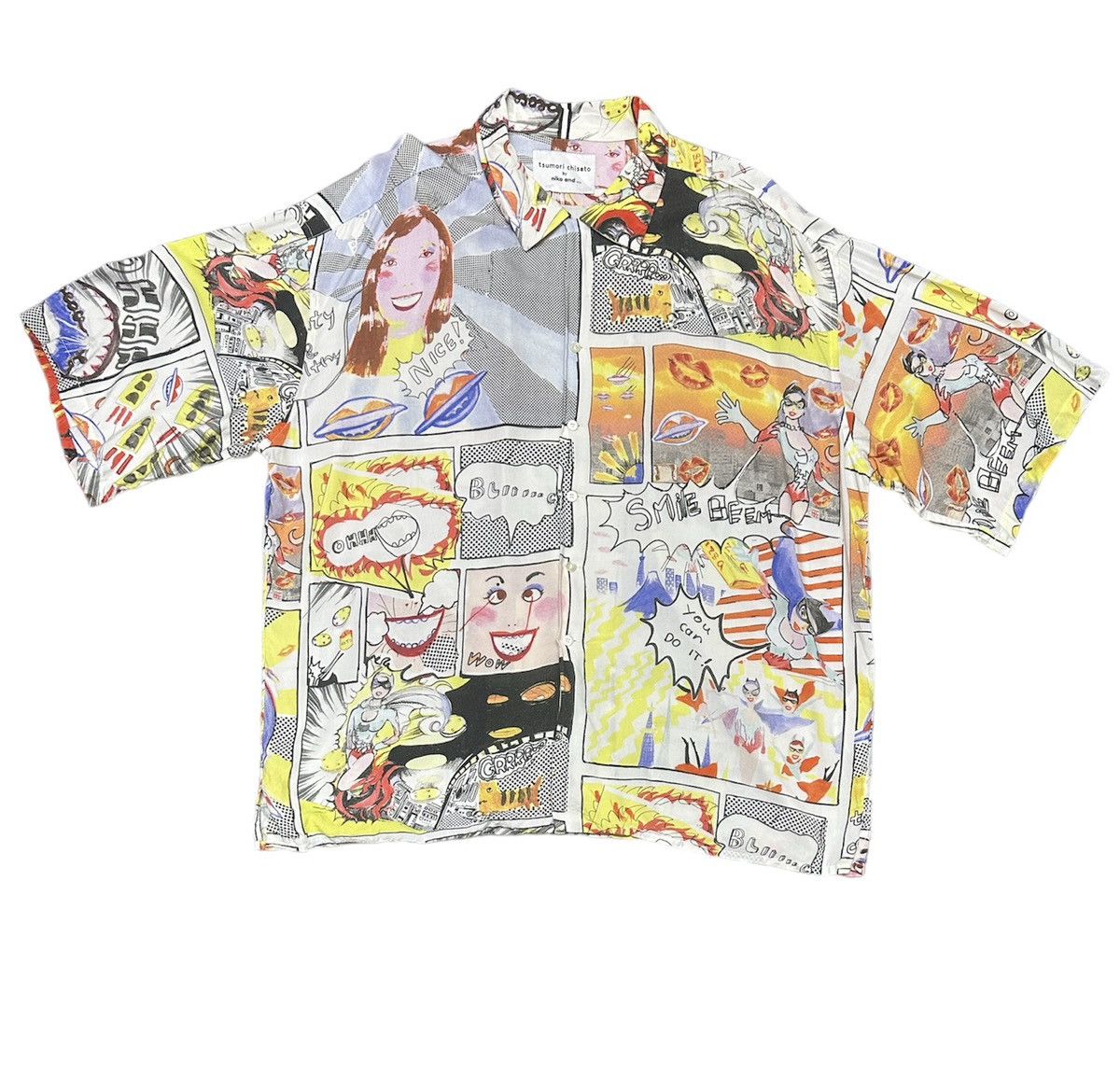 Designer Tsumori chisato fullprint by niko shirt button down Size US XL / EU 56 / 4 - 2 Thumbnail