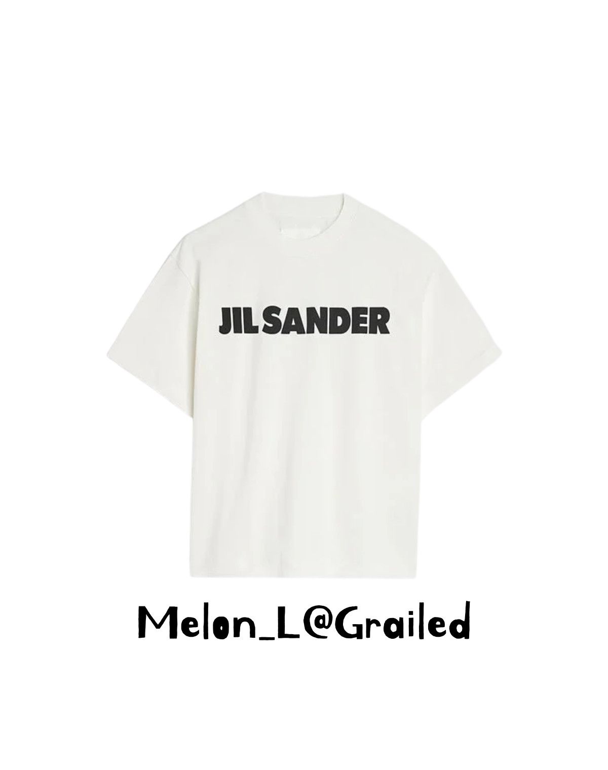 NWT Oversized Logo Print Cotton T-Shirt - White XL
