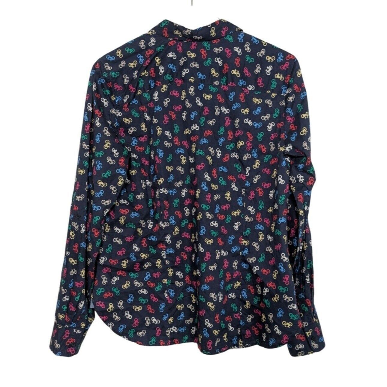 Talbots Talbots Bicycle Shirt Womens Size Medium Blue Novelty Cotton Size M / US 6-8 / IT 42-44 - 7 Thumbnail