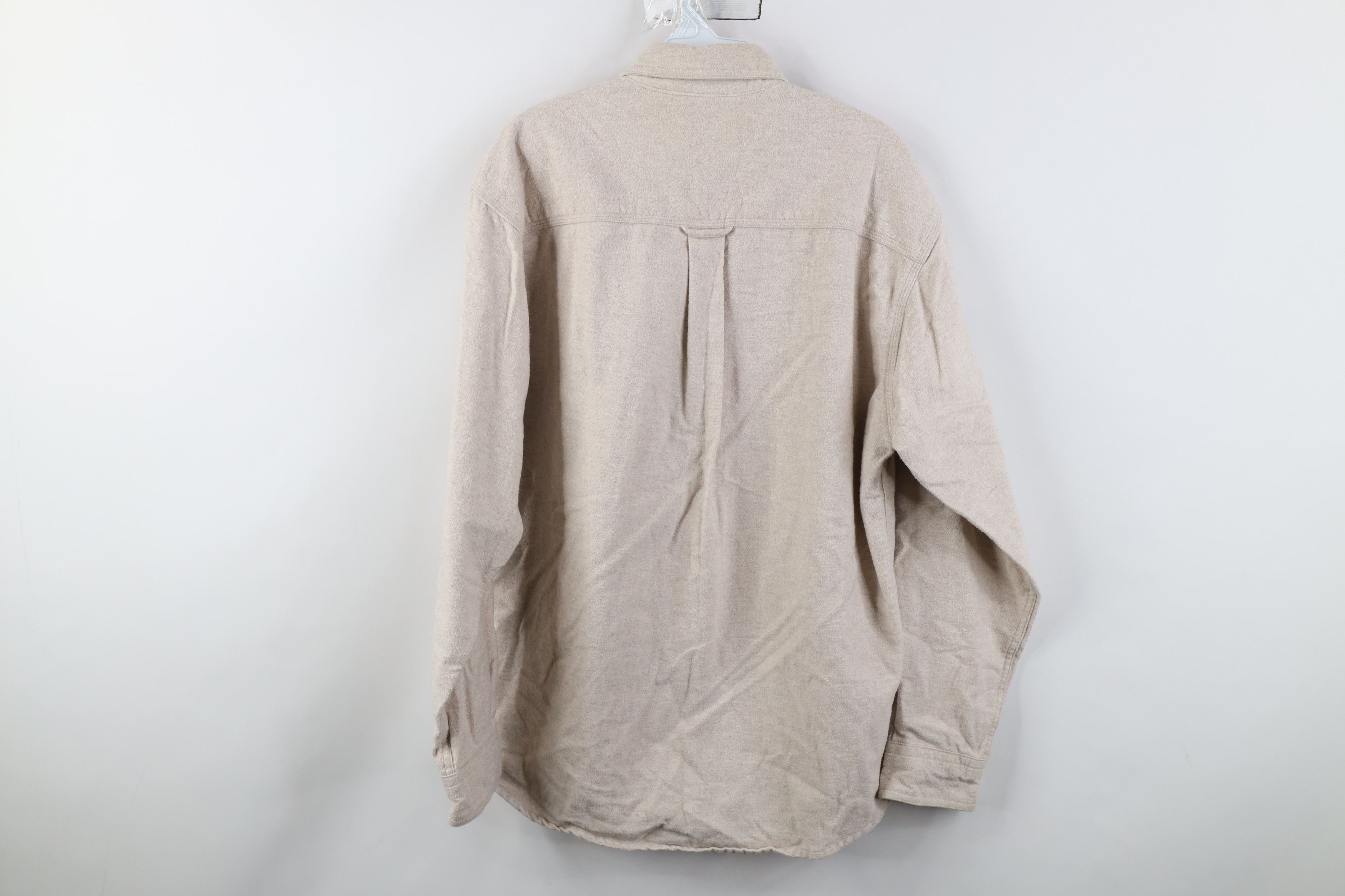 Woolrich Woolen Mills Vintage 90s Woolrich Chamois Cloth Button Down Shirt Beige Size US M / EU 48-50 / 2 - 10 Thumbnail