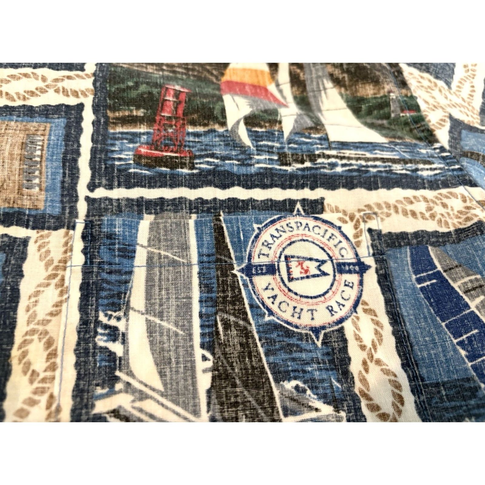 Reyn Spooner VINTAGE Reyn Spooner Button Up Shirt Transpacific Yacht Race 2015 Mens XL Made in USA Size US XL / EU 56 / 4 - 3 Thumbnail