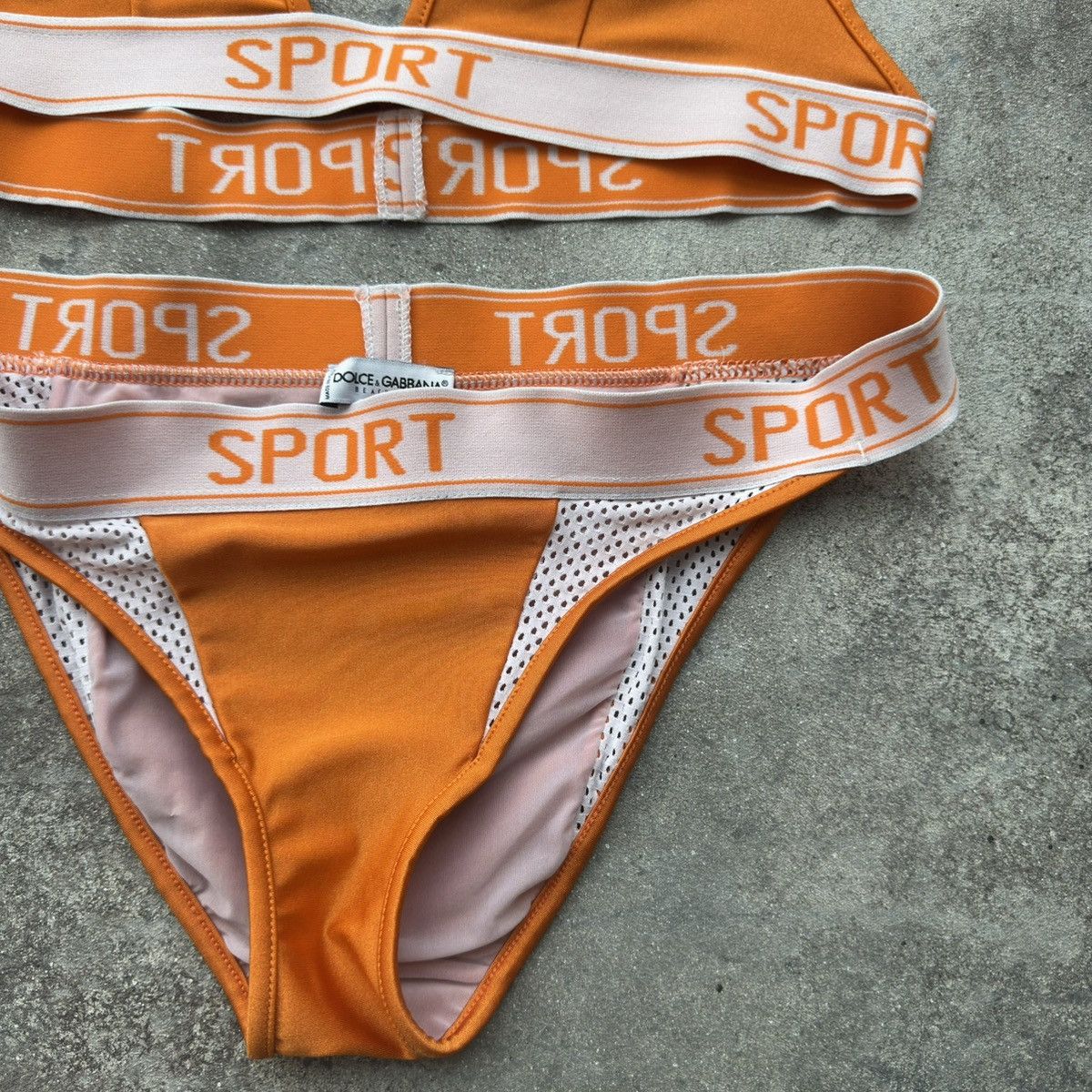 Dolce & Gabbana × Vintage Dolce & Gabbana Sport Y2K Vintage Swimsuit Size ONE SIZE - 7 Thumbnail