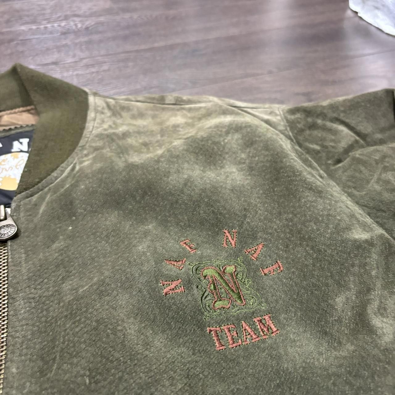 Designer Vintage Asnn Naf Naf Team Suede Jacket 90s XL Size US XL / EU 56 / 4 - 5 Thumbnail