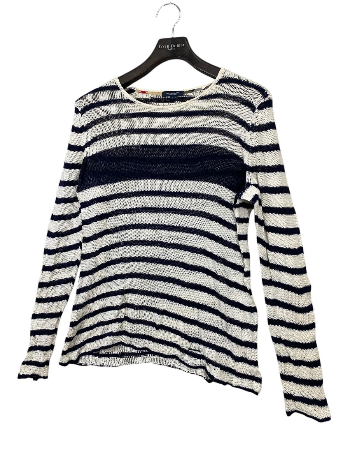 Burberry Vintage burberry london mesh sweater pullover size 4 Size L / US 10 / IT 46 - 2 Thumbnail