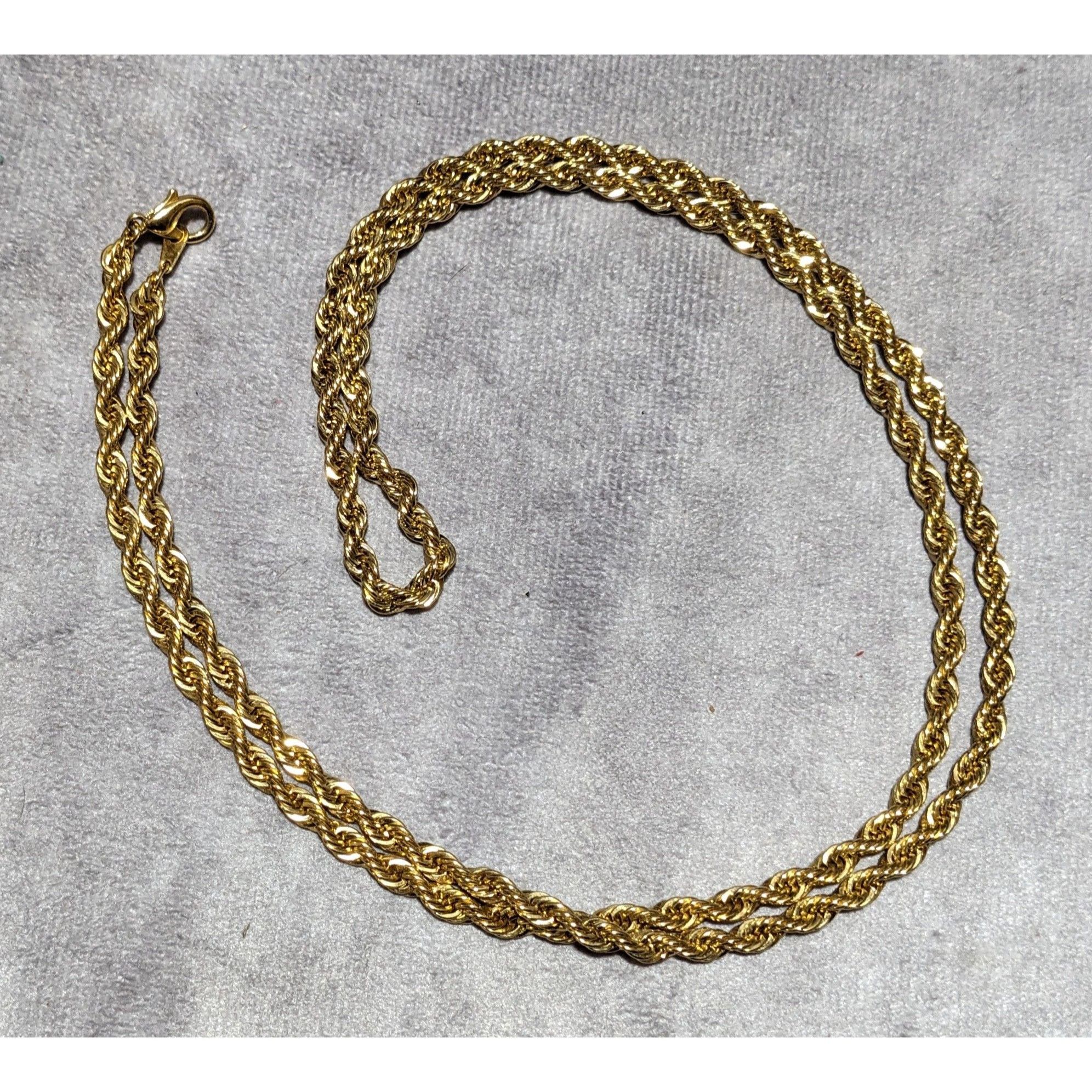 Other Bright Gold Classic Rope Chain Necklace Size ONE SIZE - 8 Thumbnail