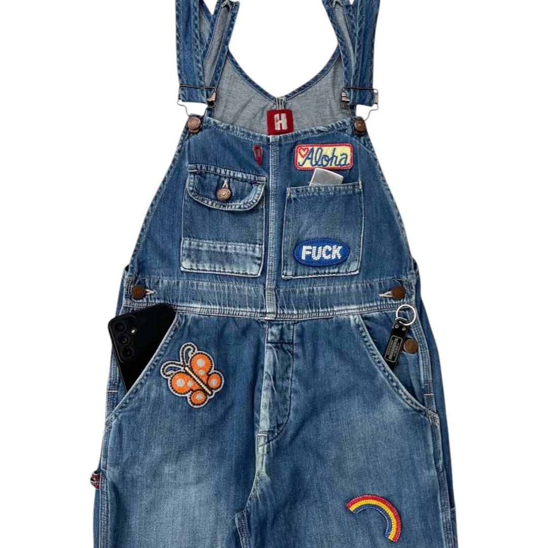 Hysteric Glamour Vintage 90s Hysteric Glamour Overalls Thin Denim Indigo Pant Size US 28 / EU 44 - 3 Thumbnail