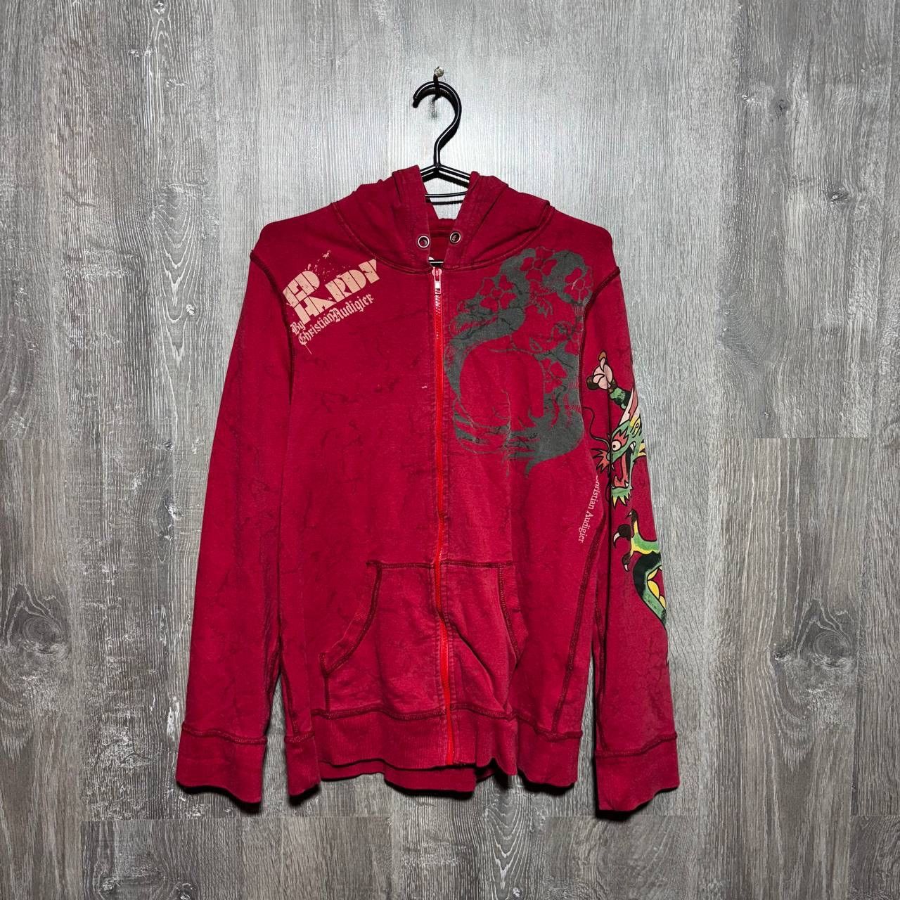 Ed Hardy Ed Hardy Streatwear Vintage Zip Hoodie Y2K Size XL / US 12-14 / IT 48-50 - 1 Thumbnail