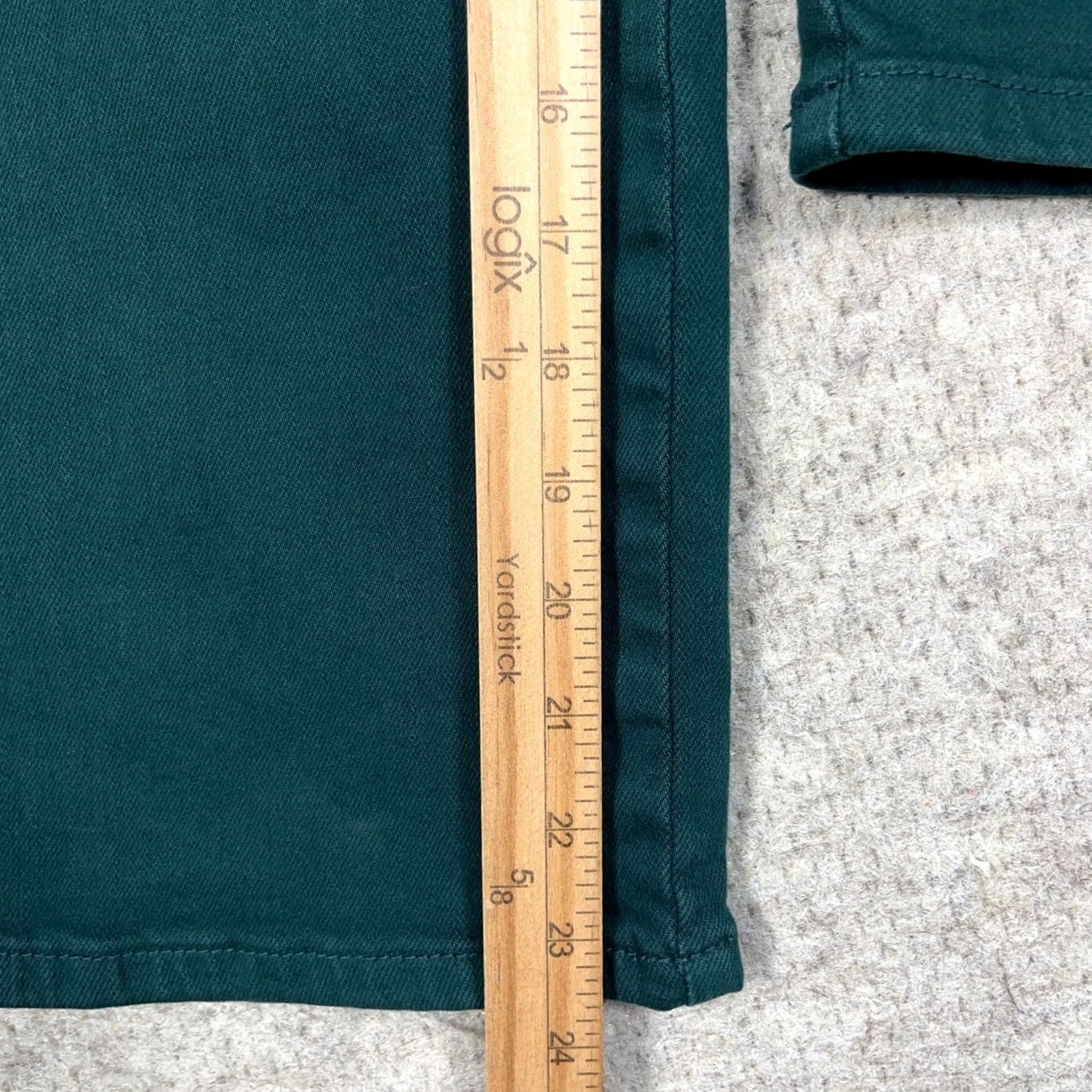 Vintage Judy Blue Jeans Women 28 Green Wide-Leg Denim 5-Pocket High Rise Stretch Comfortable Modern Classic Shoes Size 28" / US 6 / IT 42 - 7 Thumbnail