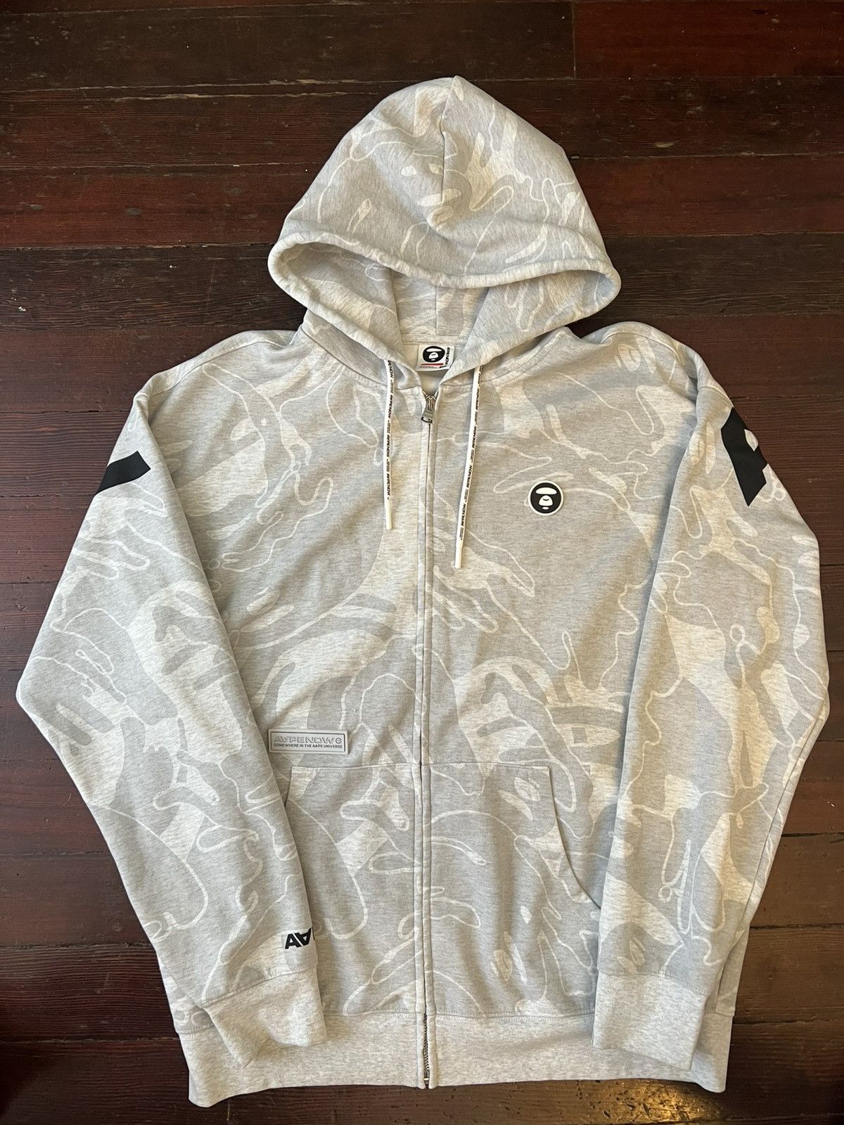 Aape AAPE BY *A Bathing APE Moon face logo Hoodie Size US XL / EU 56 / 4 - 1 Thumbnail
