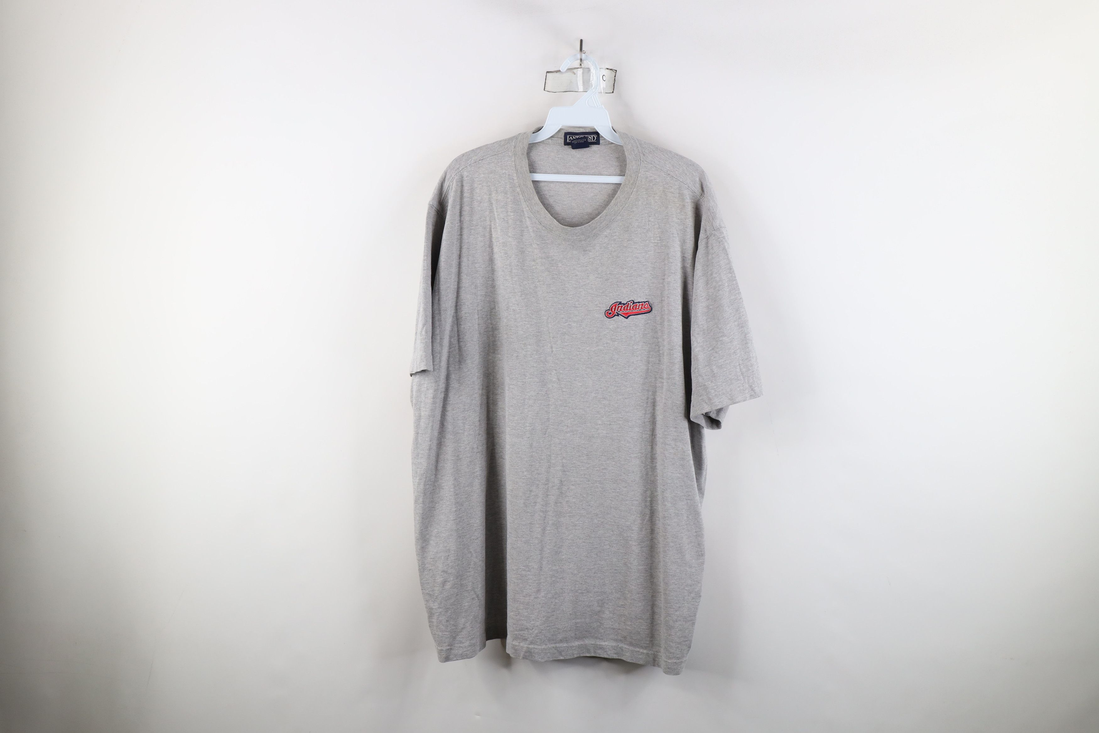 Lands' End × Vintage Vintage 90s Lands End Cleveland Indians Baseball T-Shirt Size US XL / EU 56 / 4 - 1 Thumbnail