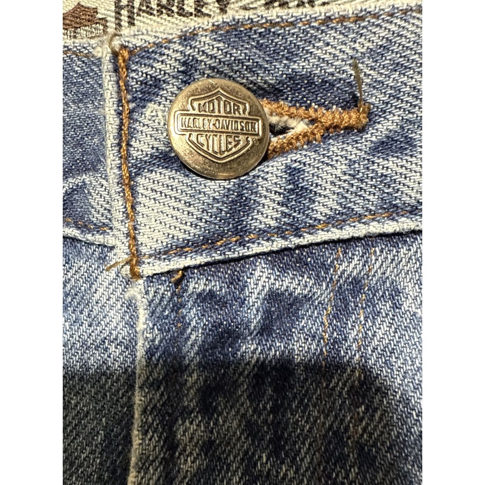 Harley Davidson Harley-Davidson Jeans Men Blue Relaxed Denim 34x34 Size 34 Regular Inseam 34 Size US 34 / EU 50 - 3 Thumbnail