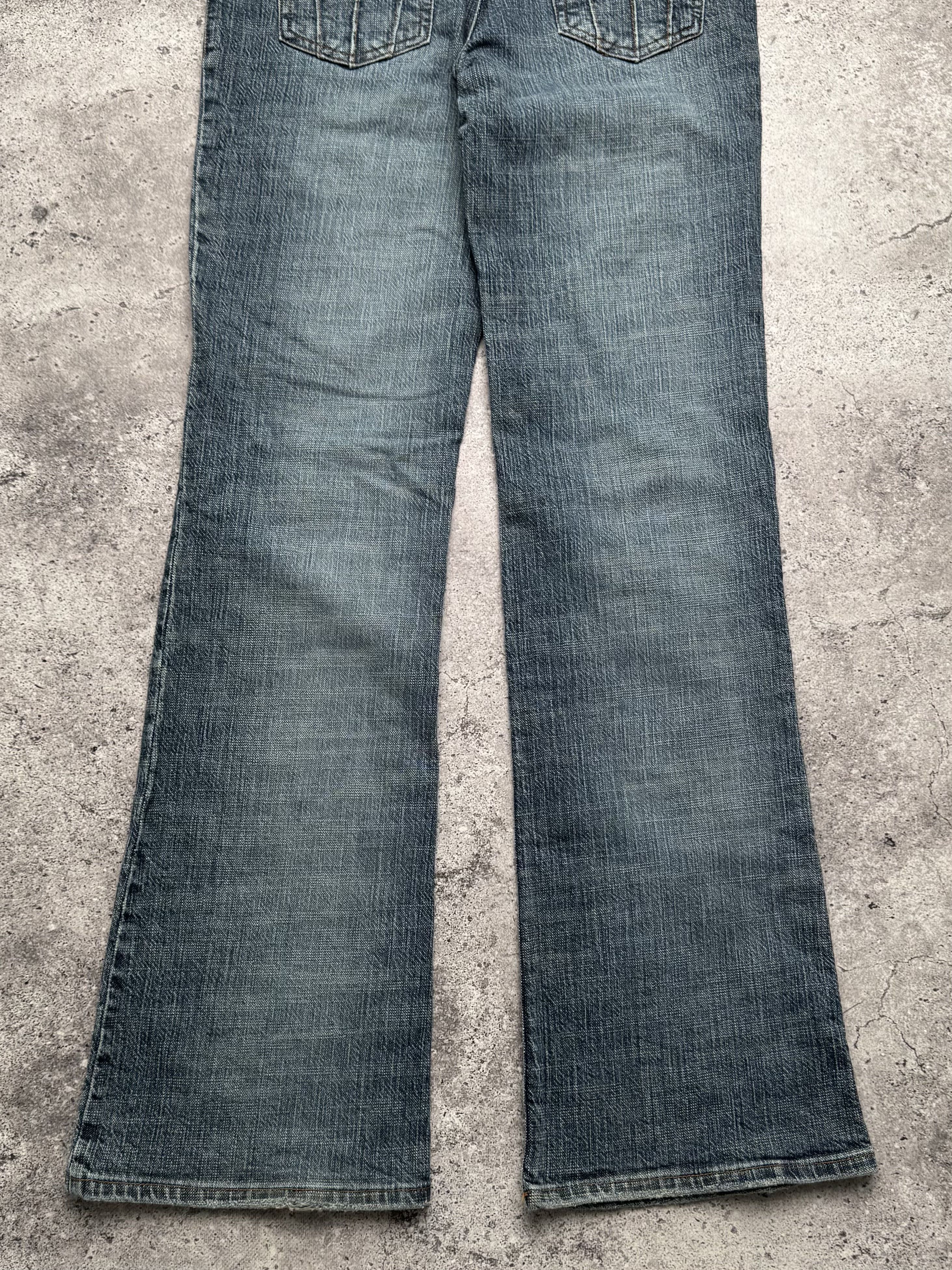 Vintage Vintage Faded Wash Low Rise Flared Denim Jeans C20 Size 27" / US 4 / IT 40 - 7 Thumbnail