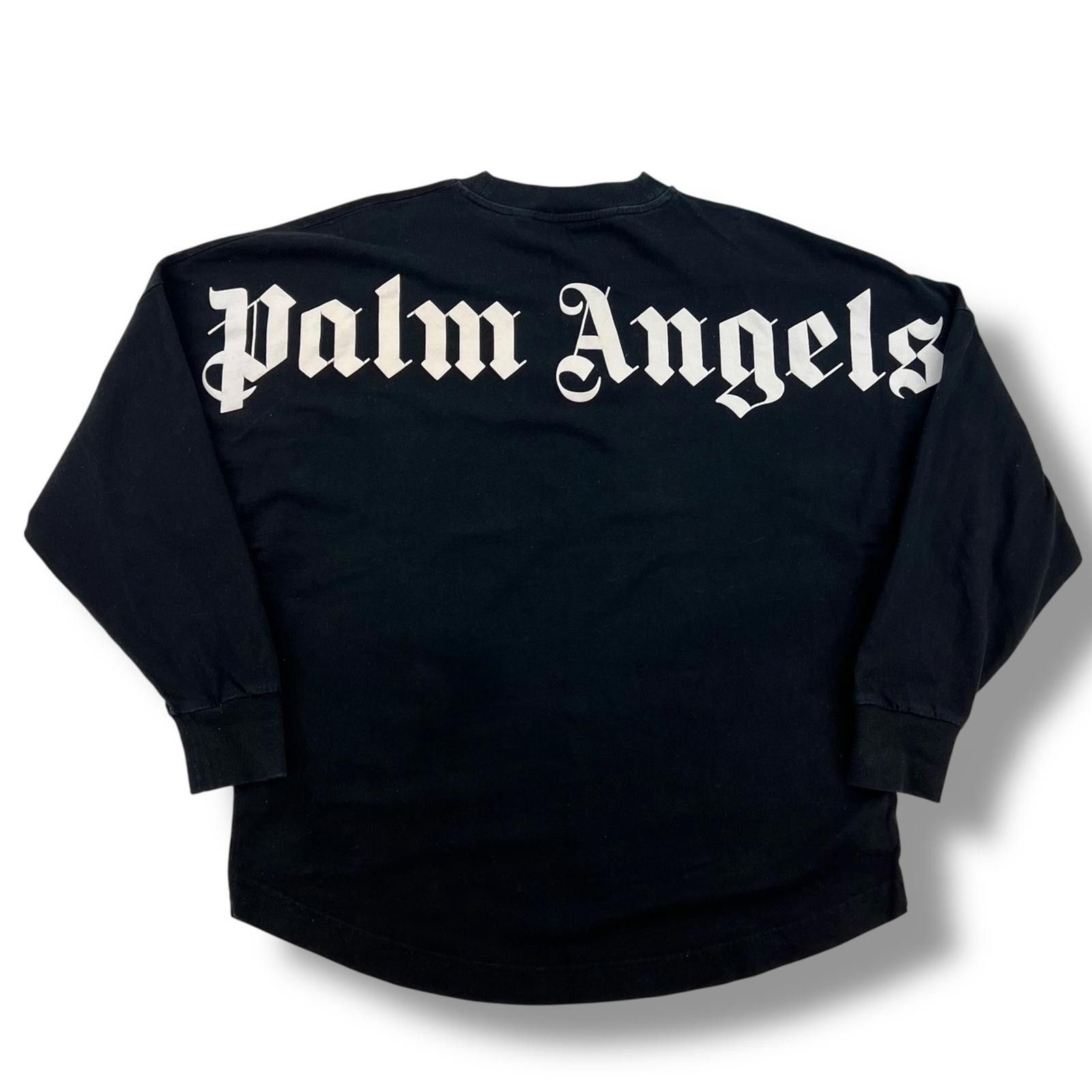 Palm Angels Palm Angels Black Spellout Long Sleeve T Shirt Size US XS / EU 42 / 0 - 2 Thumbnail