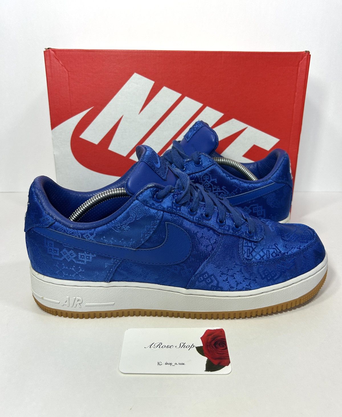 *NEW* CLOT x Nike Air Force 1 Royal Silk Blue CLOT x Nike main image 2
