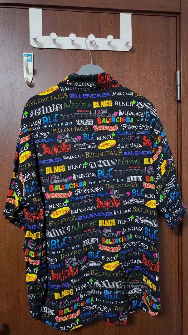 Balenciaga Balenciaga Logo Print Short Sleeve Shirt. Size US S / EU 44-46 / 1 - 2 Thumbnail