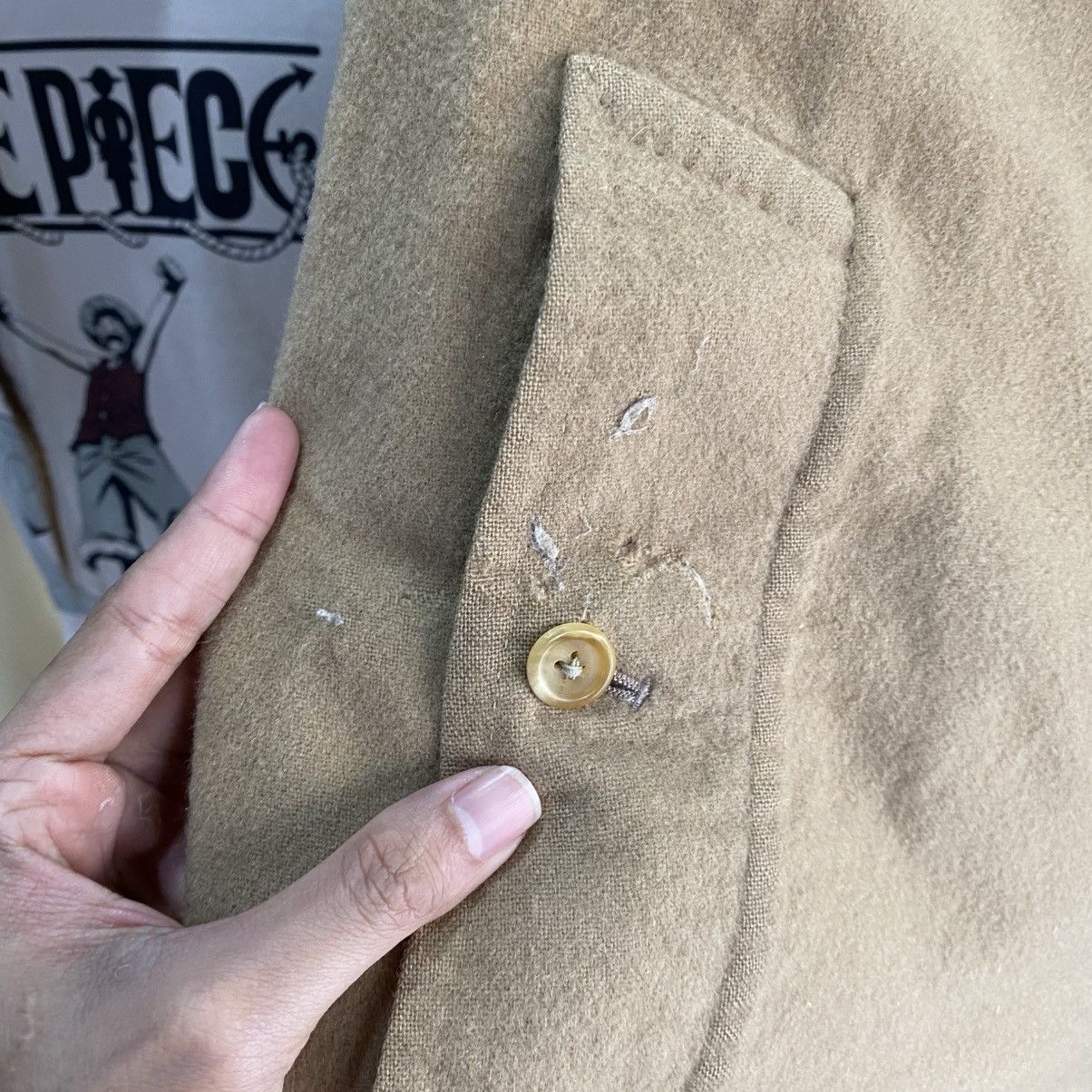 Burberry VINTAGE Burberry Wool Car Coat Beige L Size US L / EU 52-54 / 3 - 6 Thumbnail