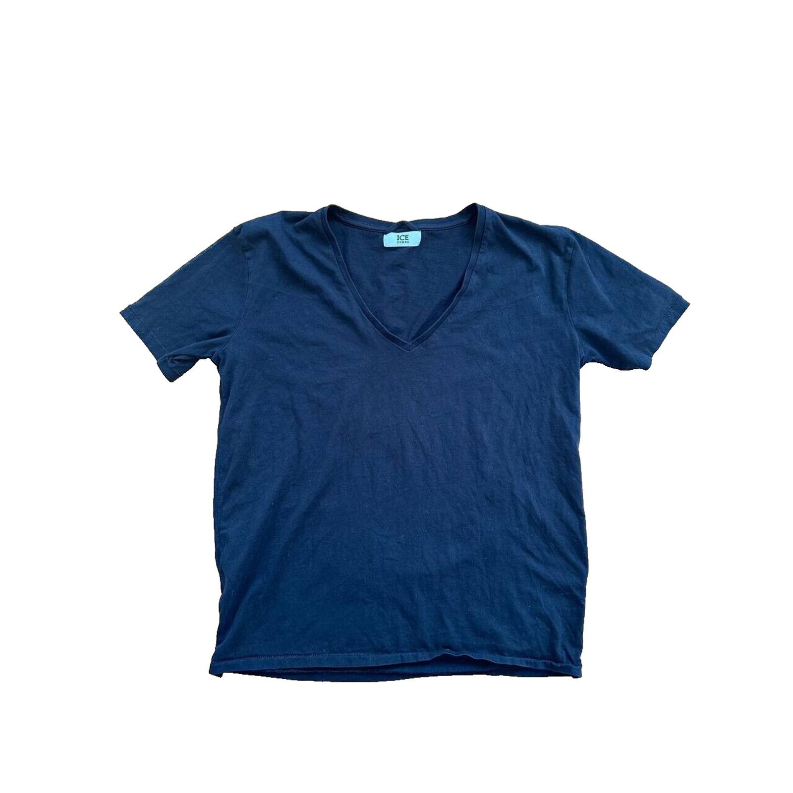Iceberg ICEBERG Women's Lightweight V-Neck Scoop T-Shirt 3X A000607 Size 3XL / US 20-22 - 1 Thumbnail