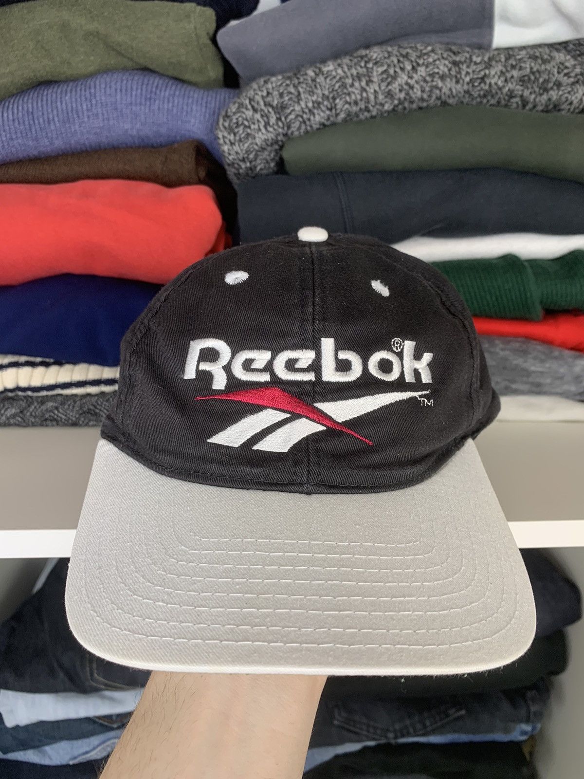 Reebok × Vintage Vintage Reebok Big Logo Hat Cap Size ONE SIZE - 2 Thumbnail