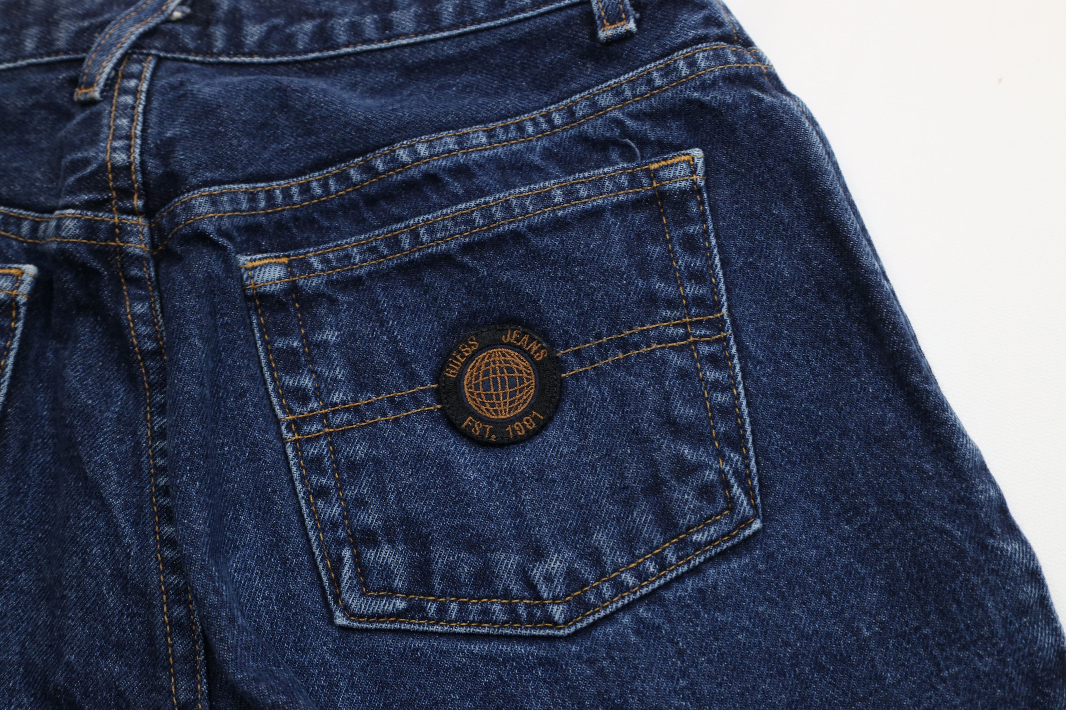 Guess Vintage 90s Guess Straight Leg Denim Jeans Blue Cotton USA Size US 29 - 13 Thumbnail