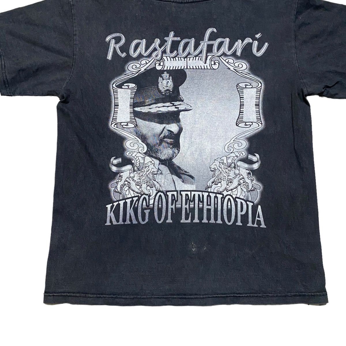 Bob Marley × Vintage Vintage Bootleg Haile Selassie Shirt Kikg Of Ethiopia Size US M / EU 48-50 / 2 - 11 Thumbnail