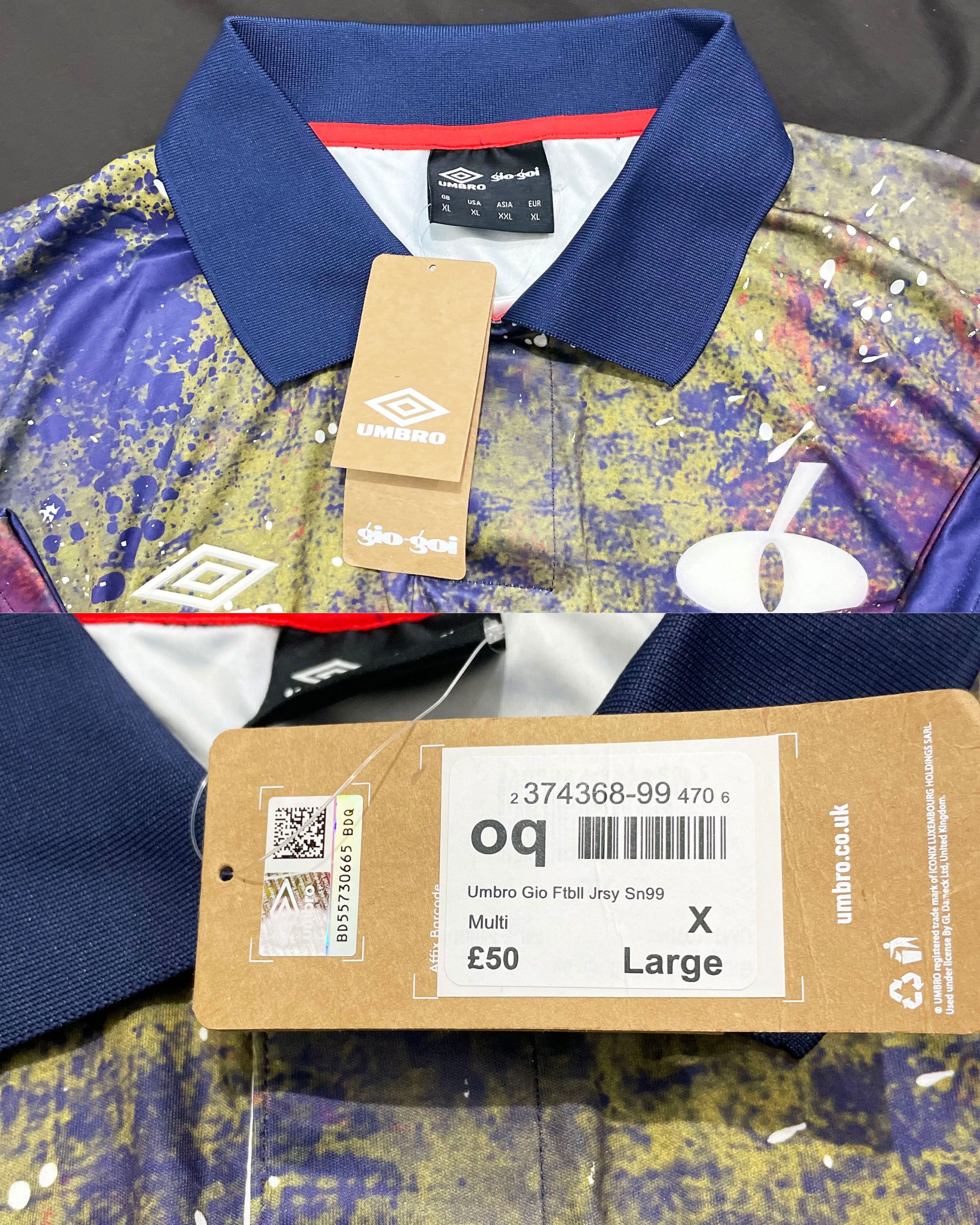 Gio-Goi Umbro x Gio-Goi Football Jersey Size US XL / EU 56 / 4 - 7 Thumbnail