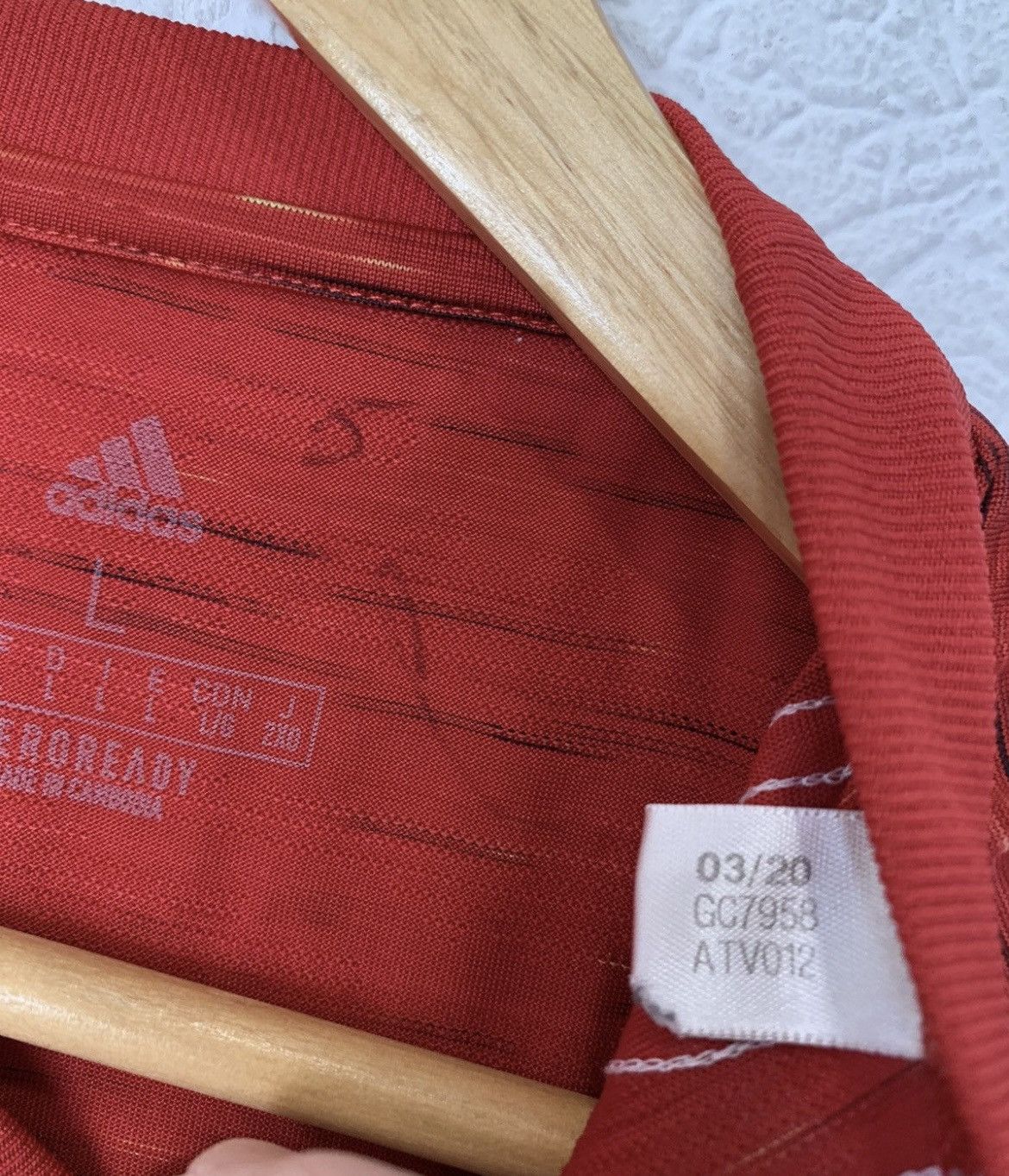 Adidas MANCHESTER UNITED ADIDAS 2020/2021 HOME KIT SOCCER JERSEY Size US L / EU 52-54 / 3 - 7 Thumbnail