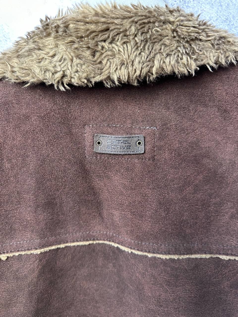 camel active Camel Active Shearling Jacket Brown Suede Look Warm Stylish Size US L / EU 52-54 / 3 - 12 Thumbnail