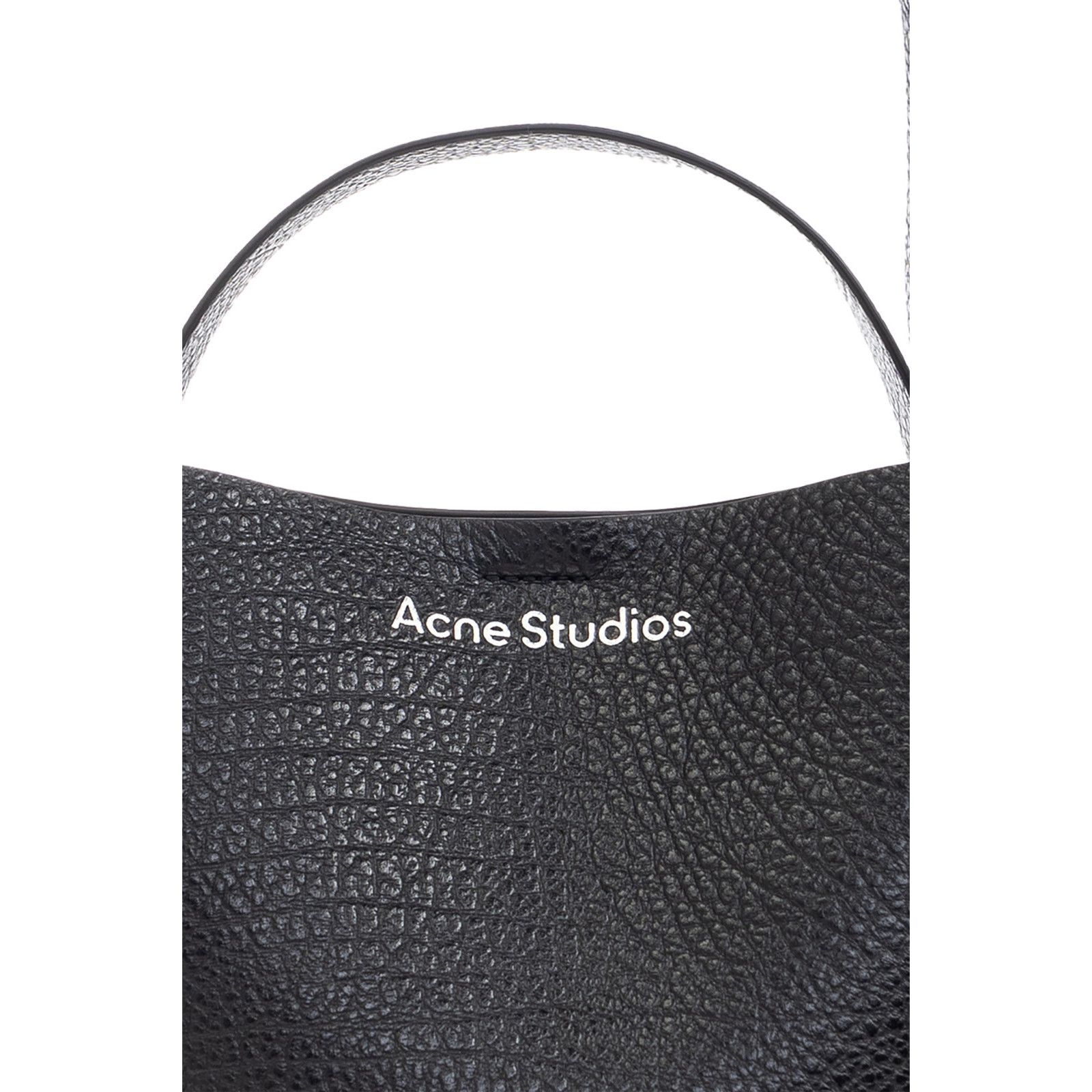 Acne Studios ACNE STUDIOS Black Leather Bucket Shoulder Bag New Size ONE SIZE - 4 Thumbnail