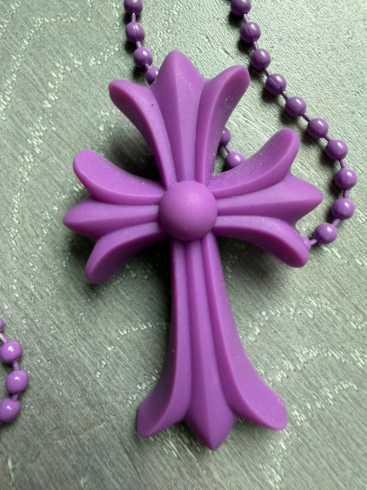 Chrome Hearts Chrome Hearts Silichrome Cross Necklace Size ONE SIZE - 2 Thumbnail