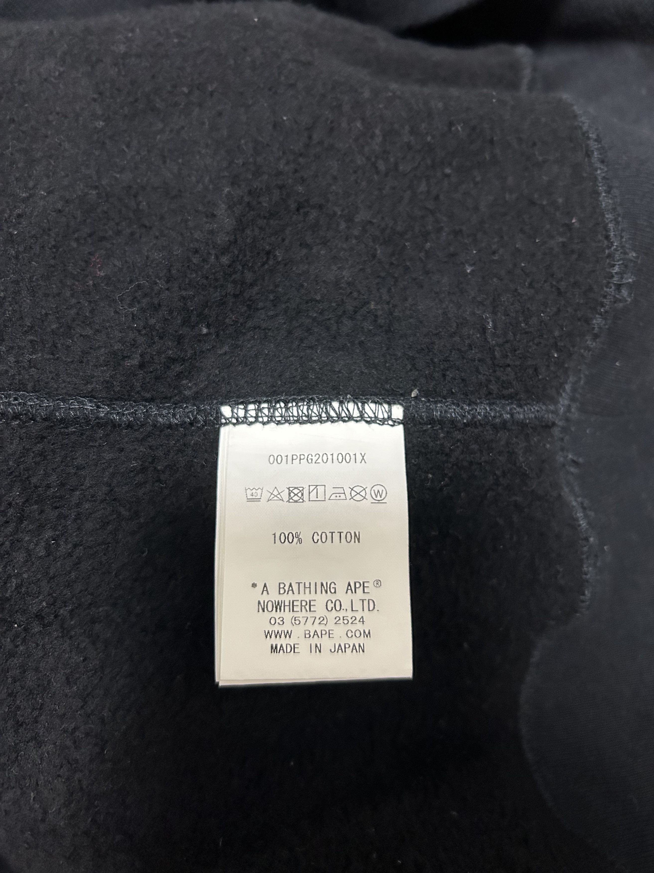 Bape Bape Black Bapesta Sneaker Logo One Point Pullover Hoodie Size US M / EU 48-50 / 2 - 6 Thumbnail