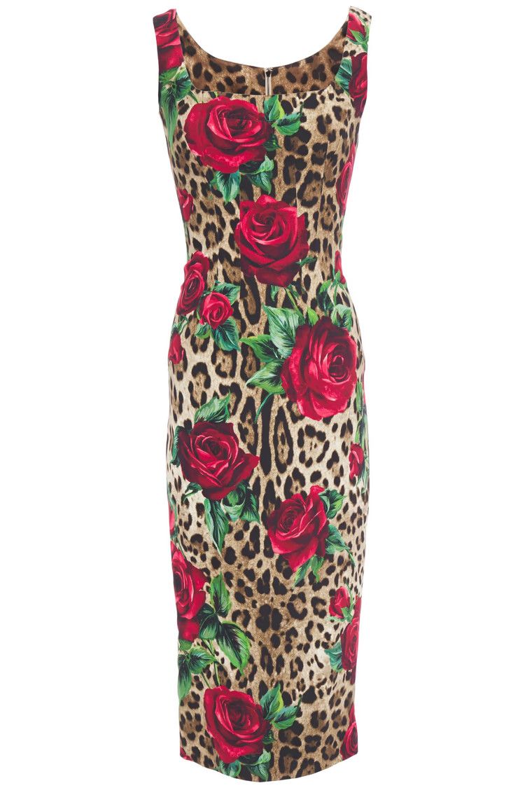 Dolce & Gabbana o1y0825 Midi Dress in Multicolor Size XS / US 0-2 / IT 36-38 - 1 Thumbnail