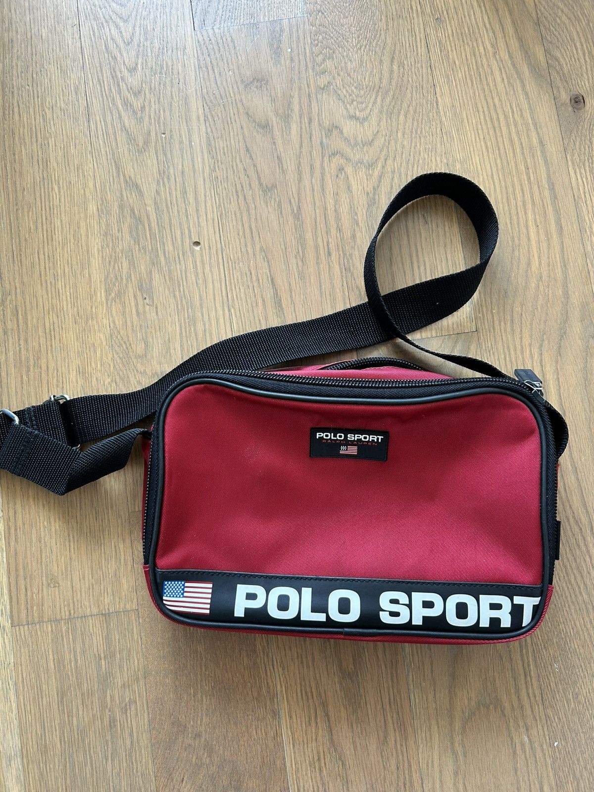 Polo Ralph Lauren Vintage 1990s Polo Sport Crossbody Messenger Bag Size ONE SIZE - 1 Thumbnail