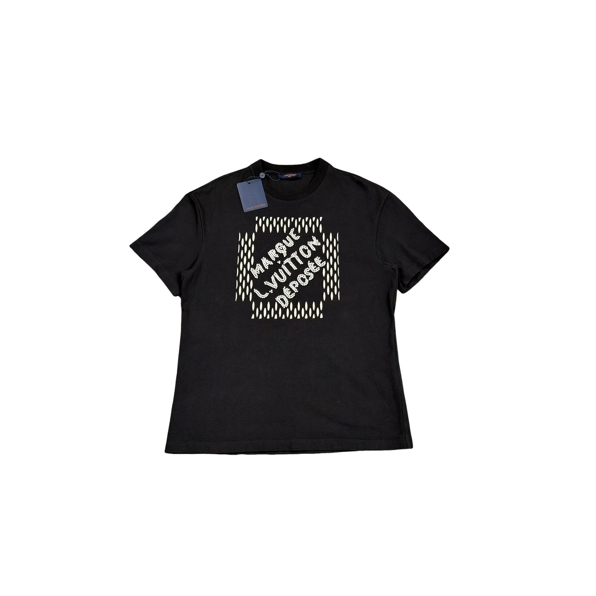 Louis Vuitton Louis Vuitton Beaded Logo T-Shirt Size L Size US L / EU 52-54 / 3 - 1 Thumbnail