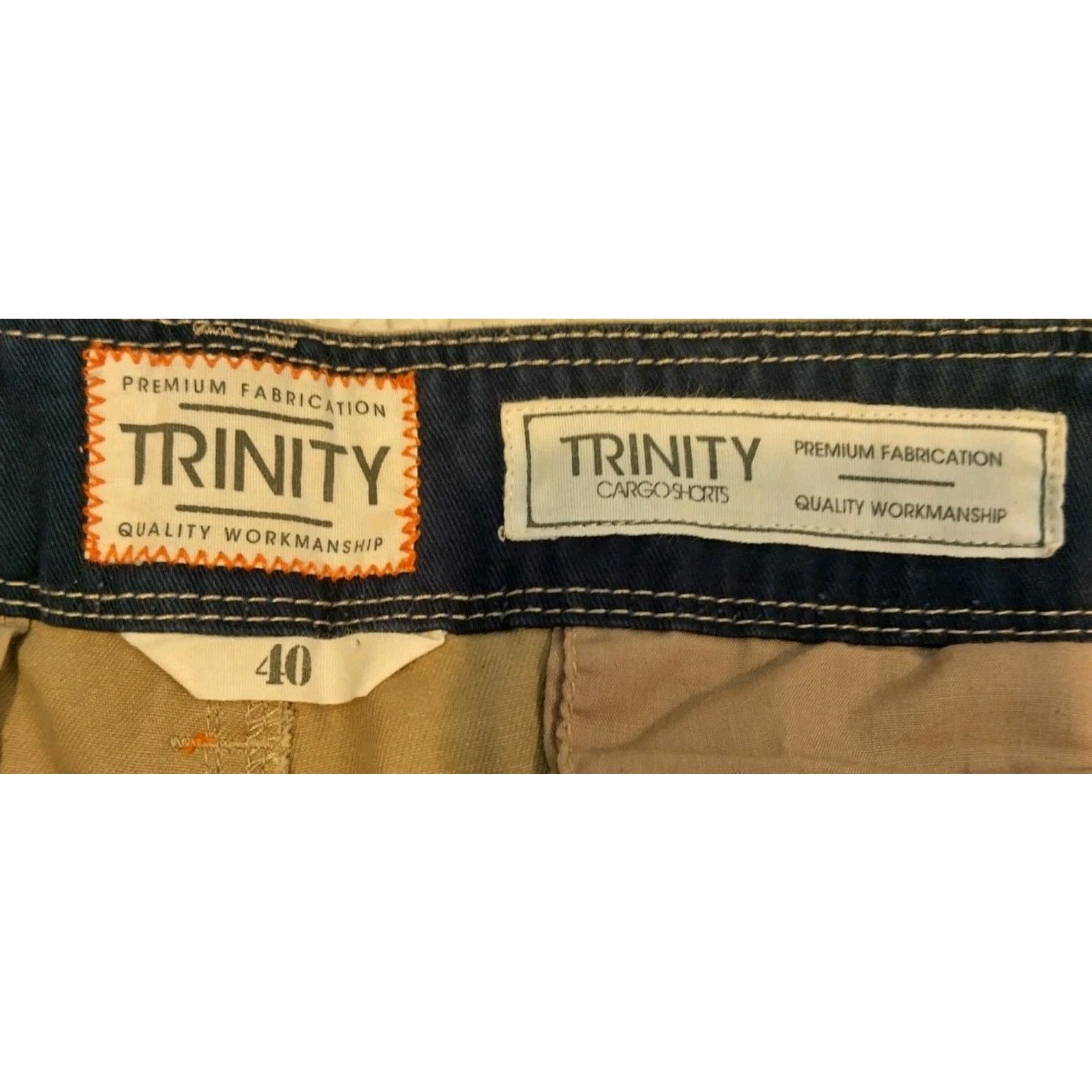 Trinity The Label TRINITY Cargo Shorts For Active Men In Khaki Size 40 used Size US 40 / EU 56 - 2 Thumbnail
