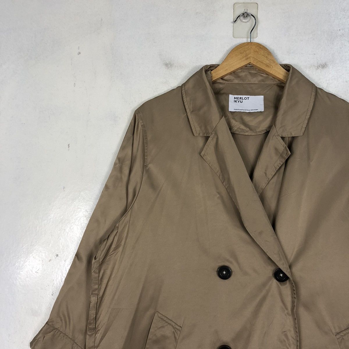 Japanese Brand × Other Merlot Ikyu Double Breasted Overcoat Size US M / EU 48-50 / 2 - 6 Thumbnail