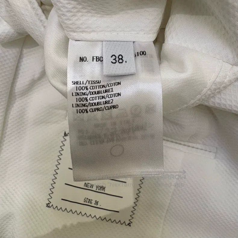 Thom Browne Thom Browne White Four Stripe Jacket - Gold Button Design Size XS / US 0-2 / IT 36-38 - 8 Thumbnail