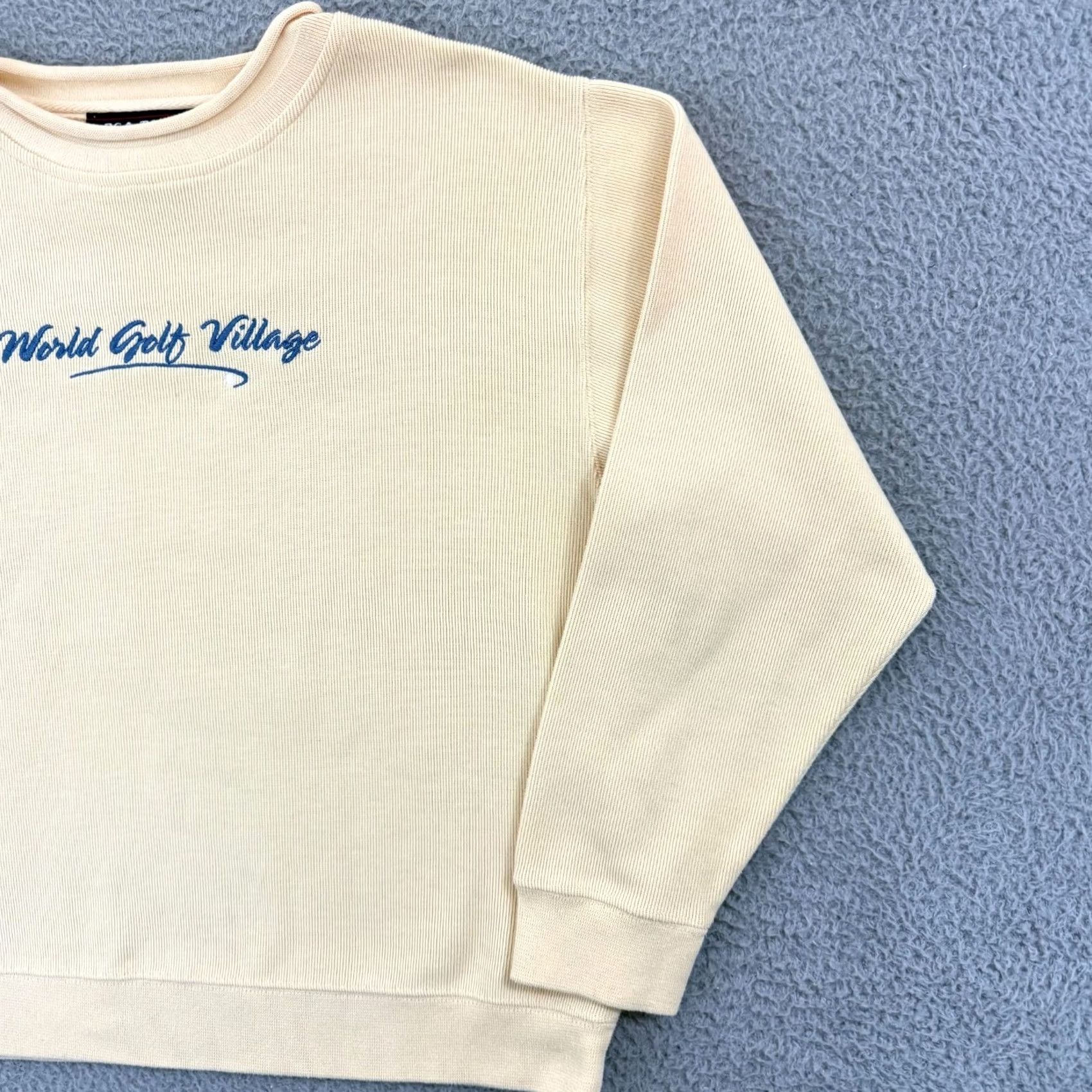 PGA Tour VINTAGE PGA TOUR Sweater Women M Yellow Pullover Golf Village Long Sleeve Casual Size M / US 6-8 / IT 42-44 - 5 Thumbnail