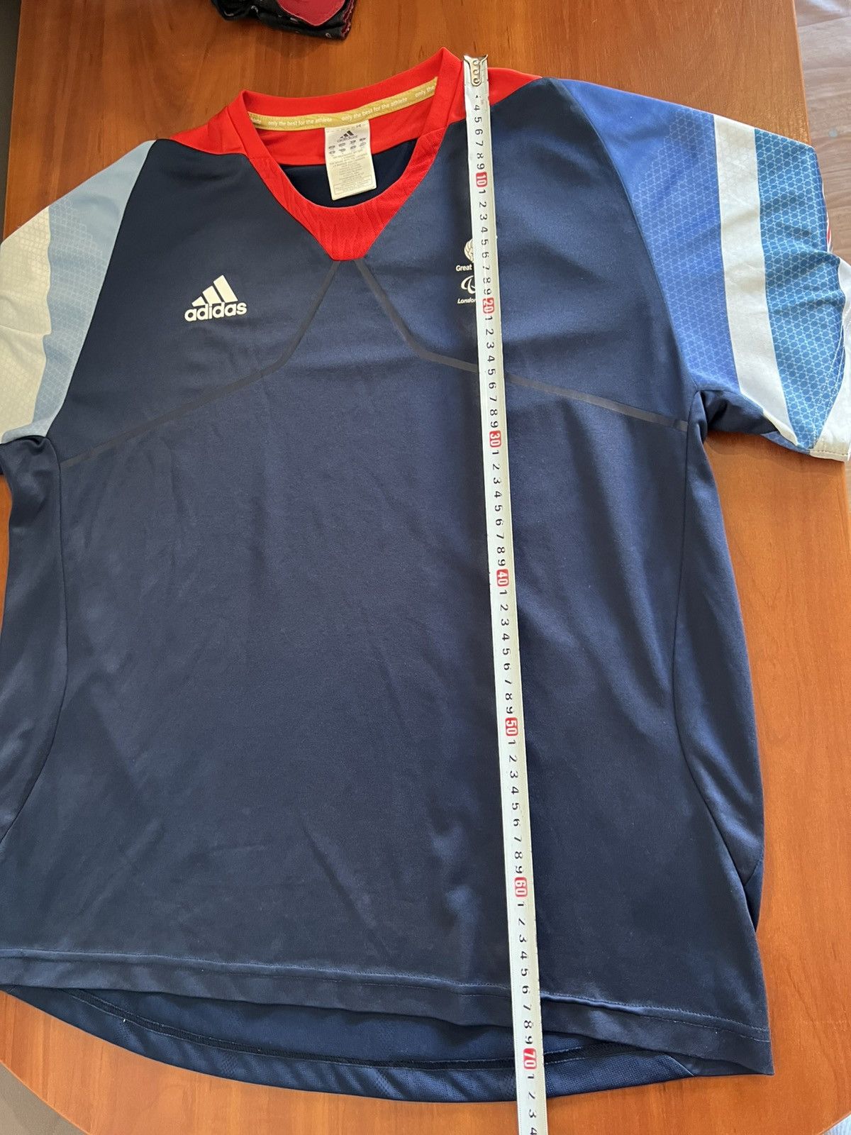 Adidas 2012 LONDON OLYMPIC GAMES GREAT BRITAIN TRAININGJERSEY SHIRT Size US L / EU 52-54 / 3 - 16 Thumbnail