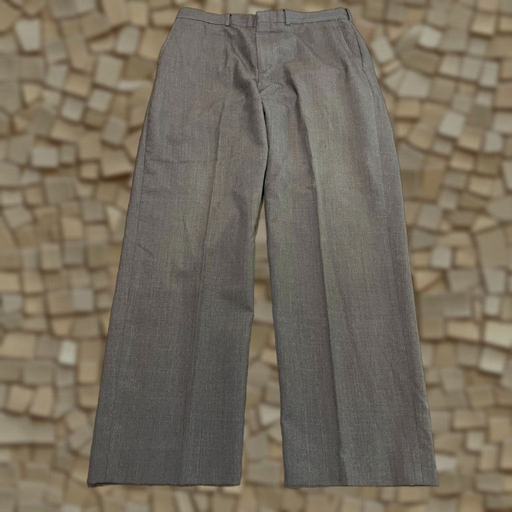 Lands' End Lands' End Pants Men's 34 Brown Pleated Dress Pants Flat Front Straight Inseam 29" Regular Size US 34 / EU 50 - 1 Thumbnail